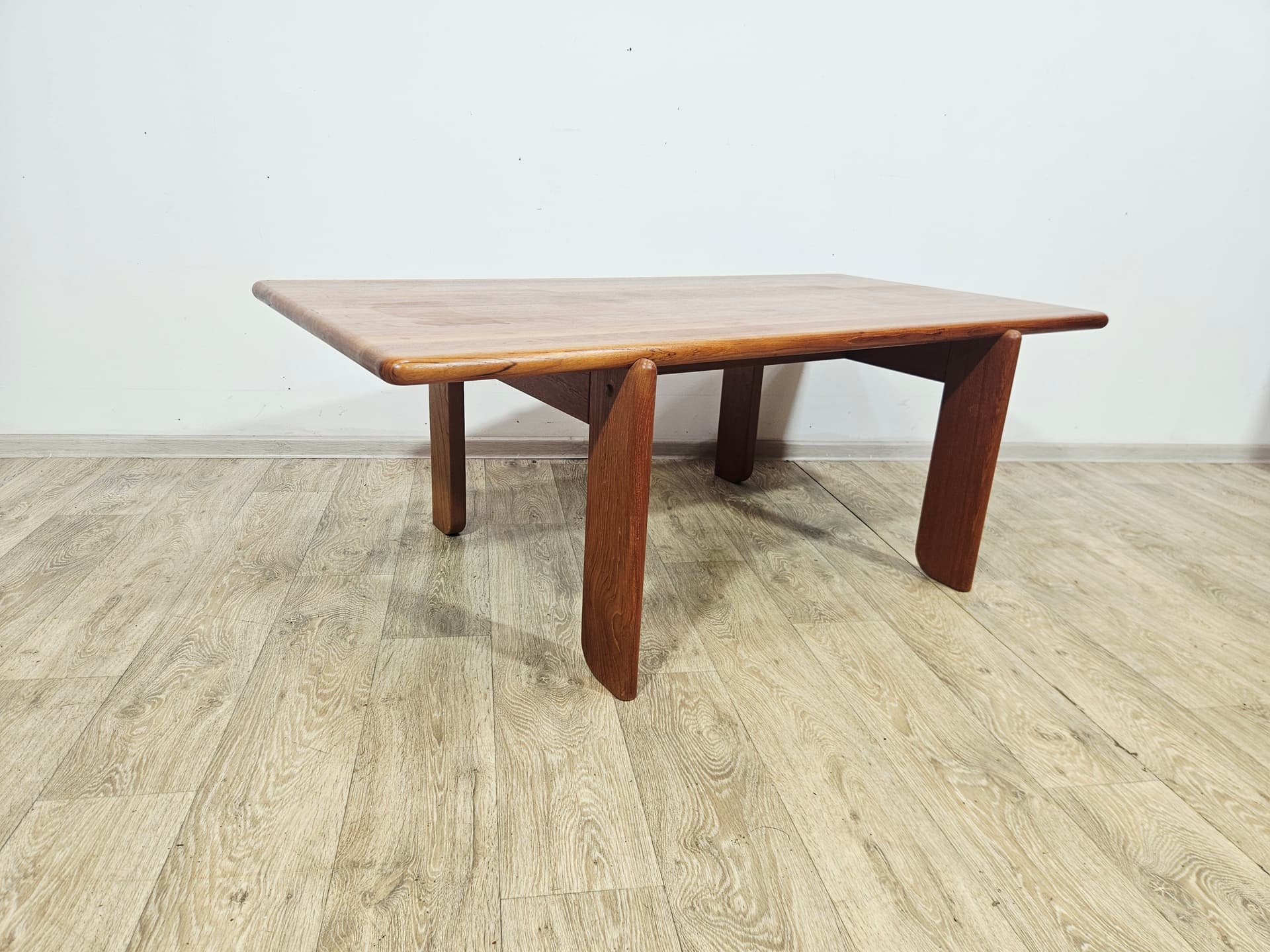 Coffee table, brown teak, Denmark, 1970s. - 377505