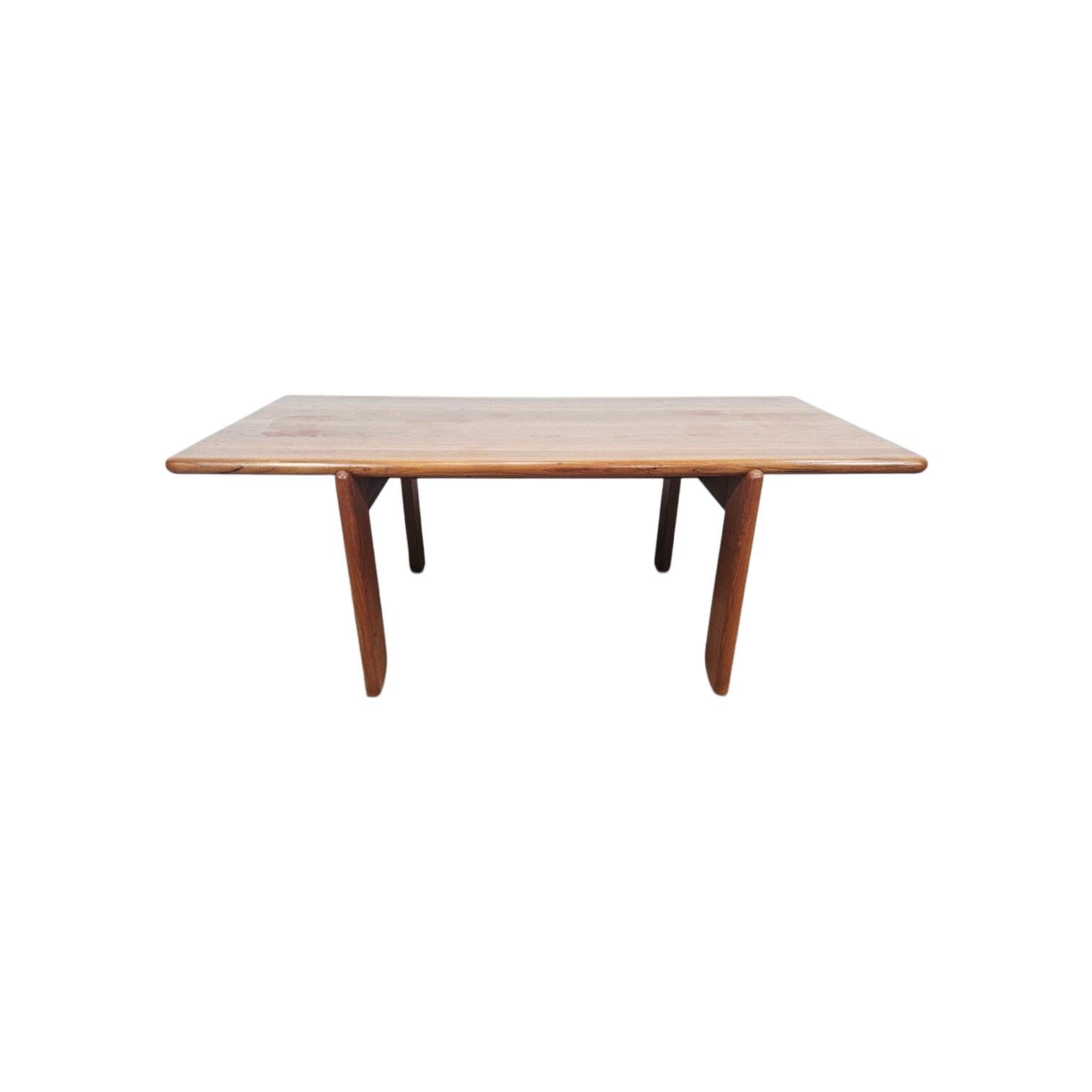 Coffee table, brown teak, Denmark, 1970s.