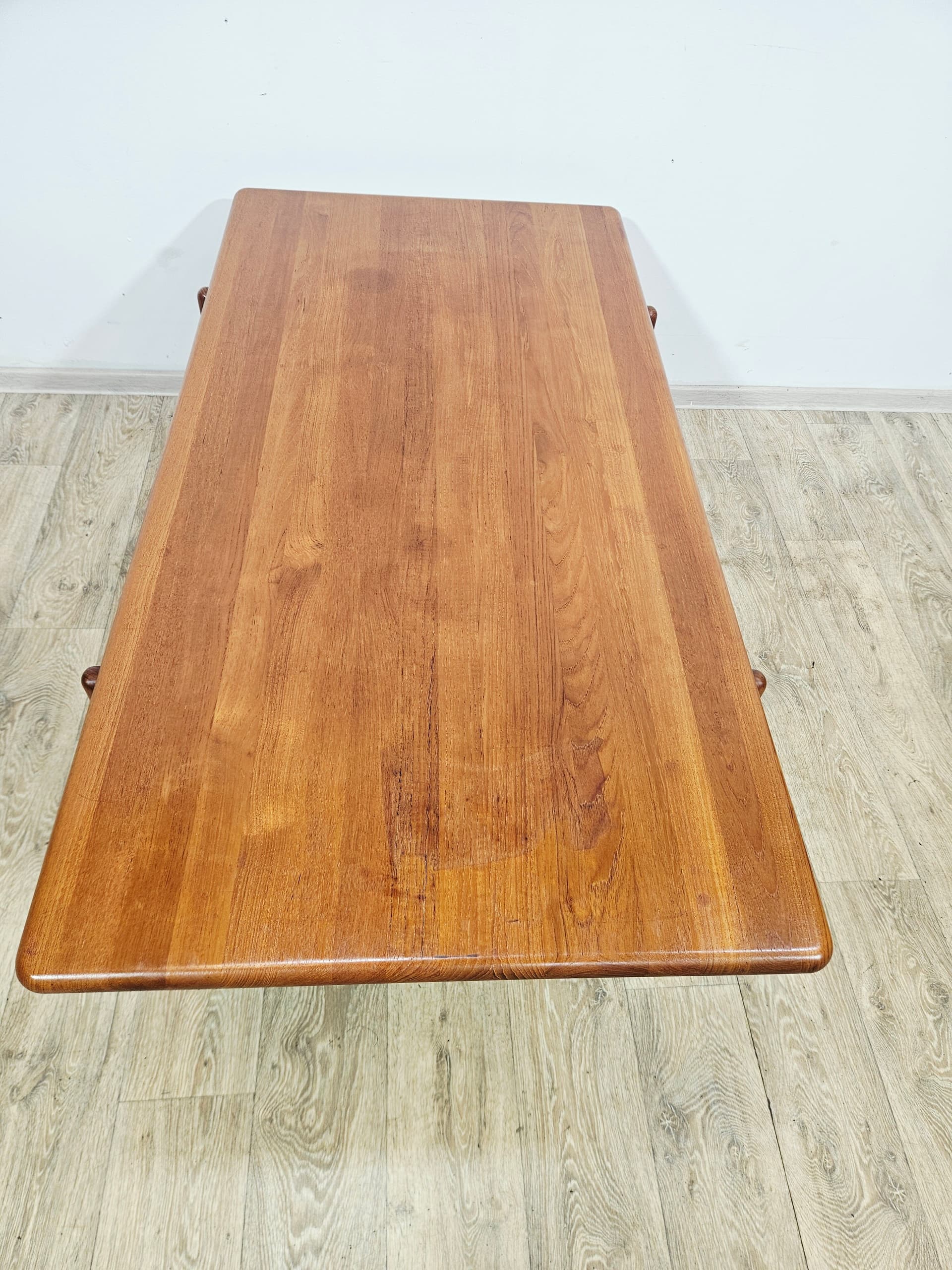 Coffee table, brown teak, Denmark, 1970s. - 377510