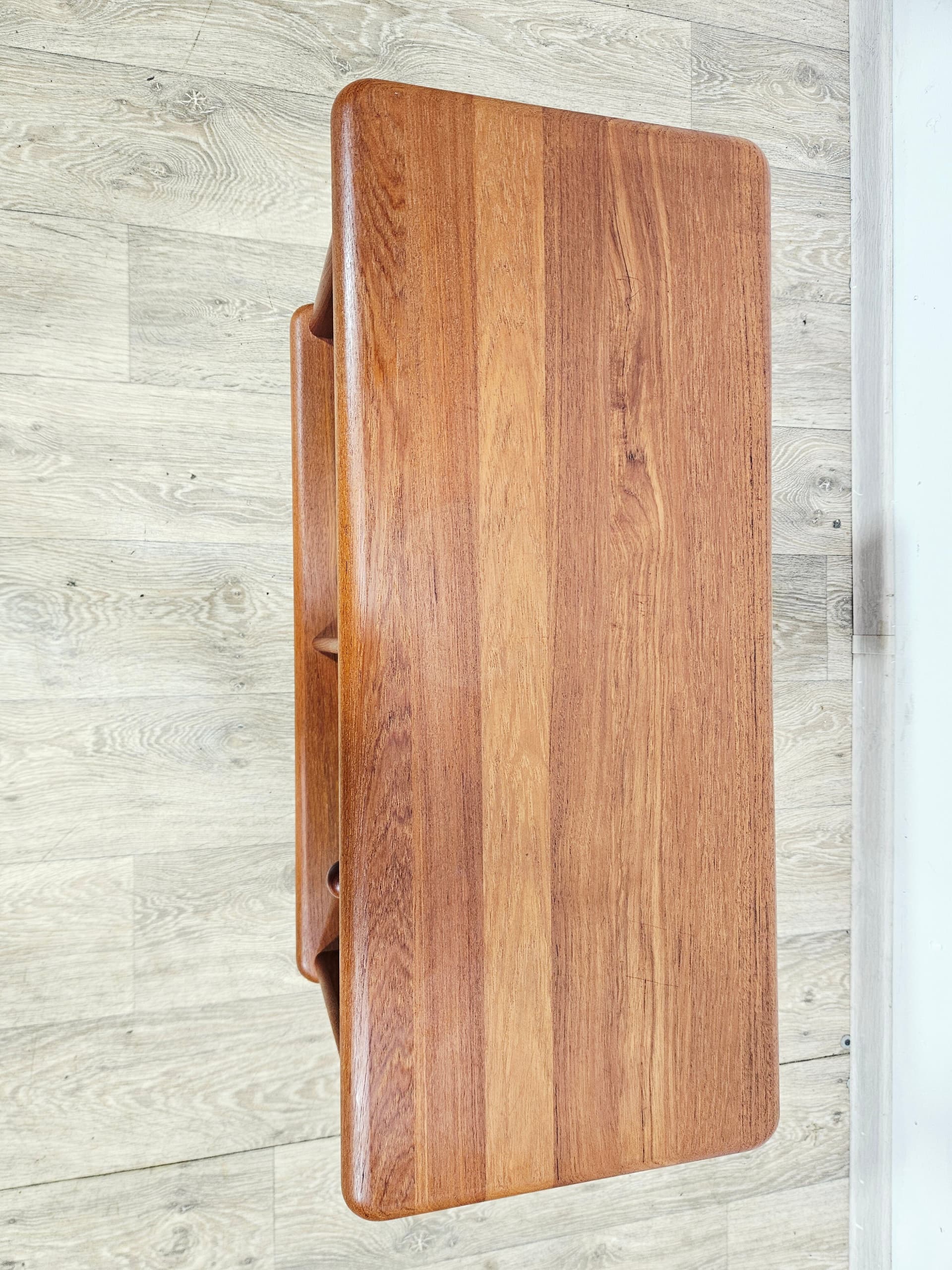 TV cabinet, brown teak, Denmark, 1970s - 377571