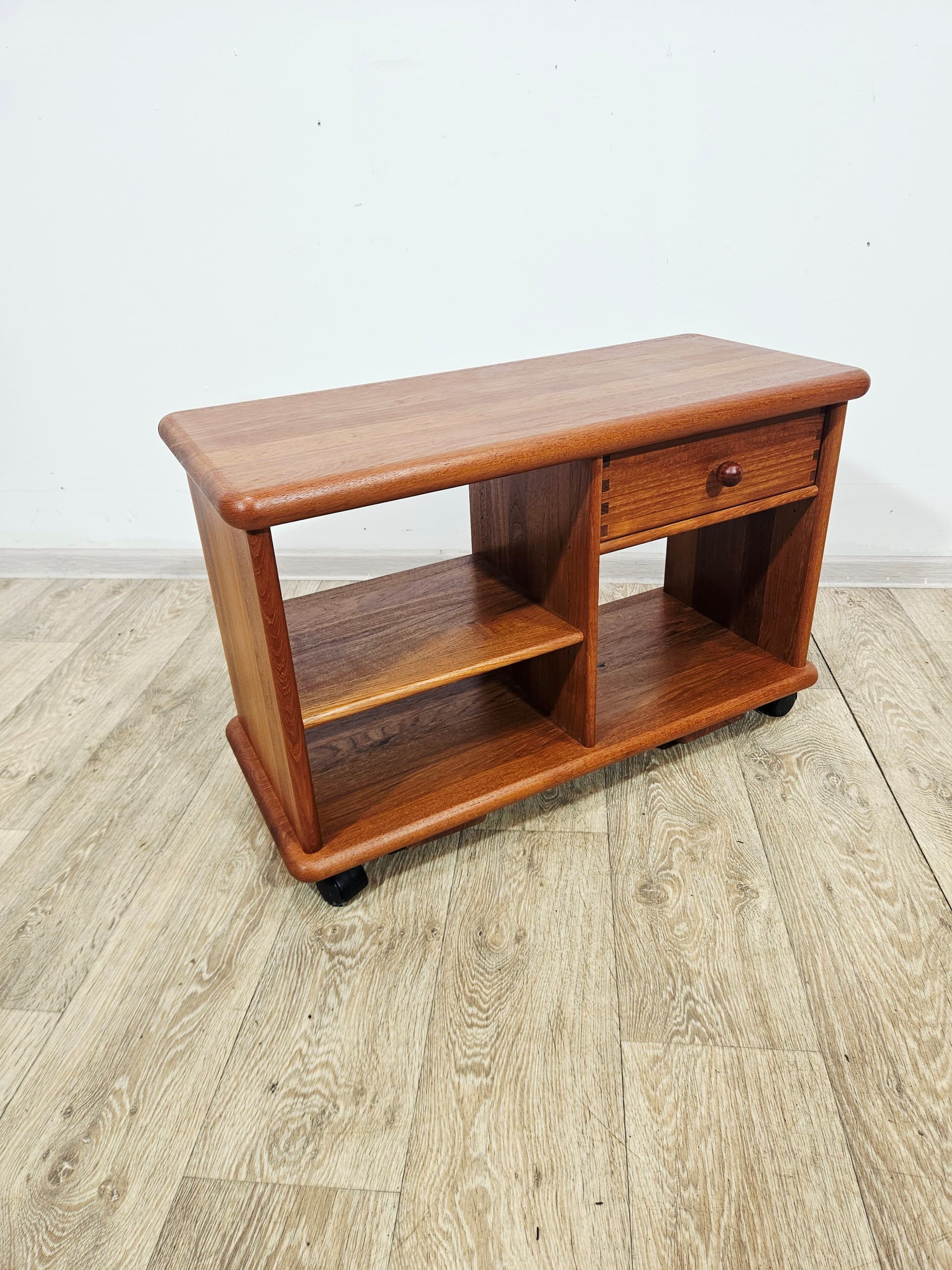 TV cabinet, brown teak, Denmark, 1970s - 377570