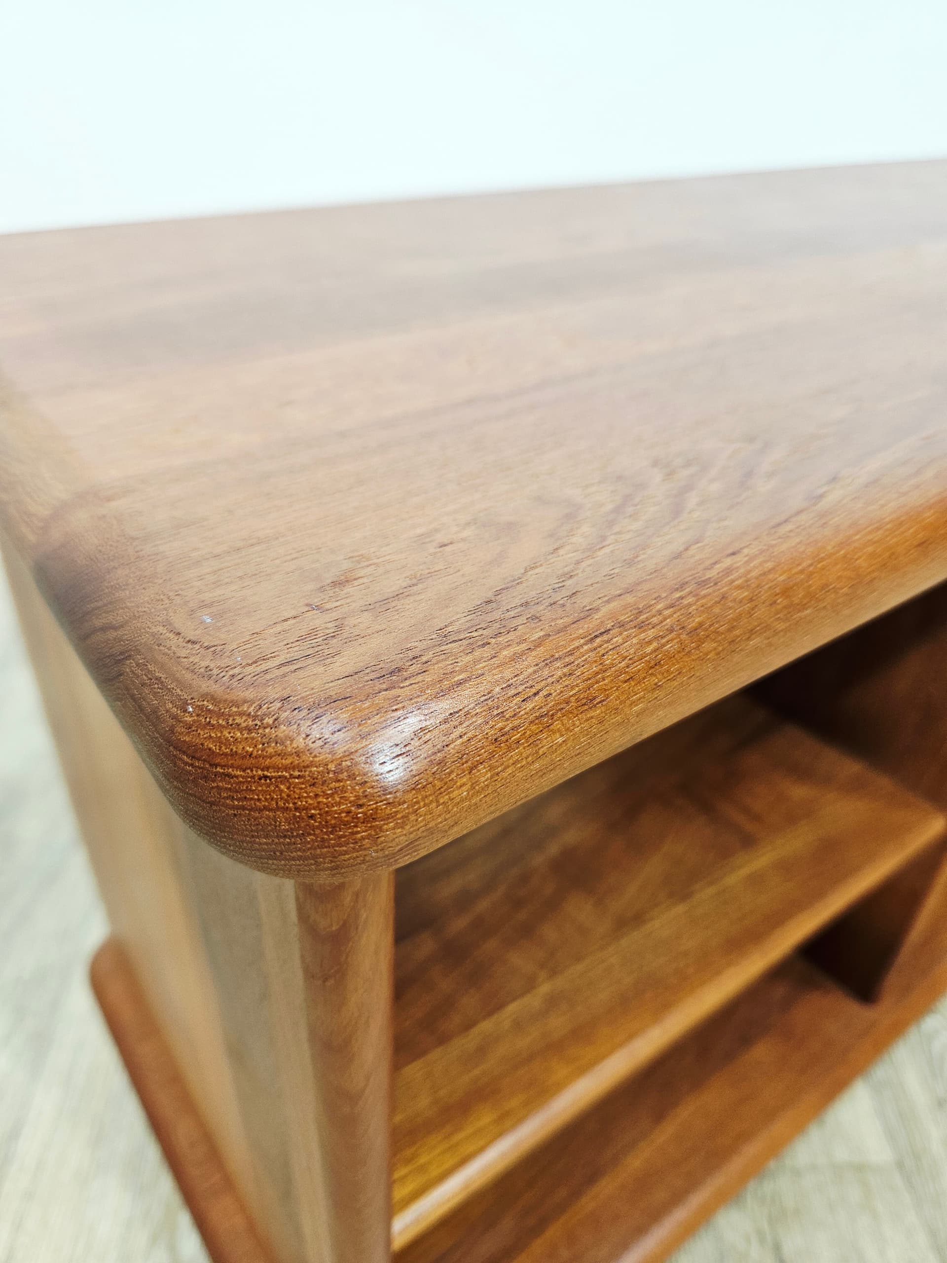 TV cabinet, brown teak, Denmark, 1970s - 377568