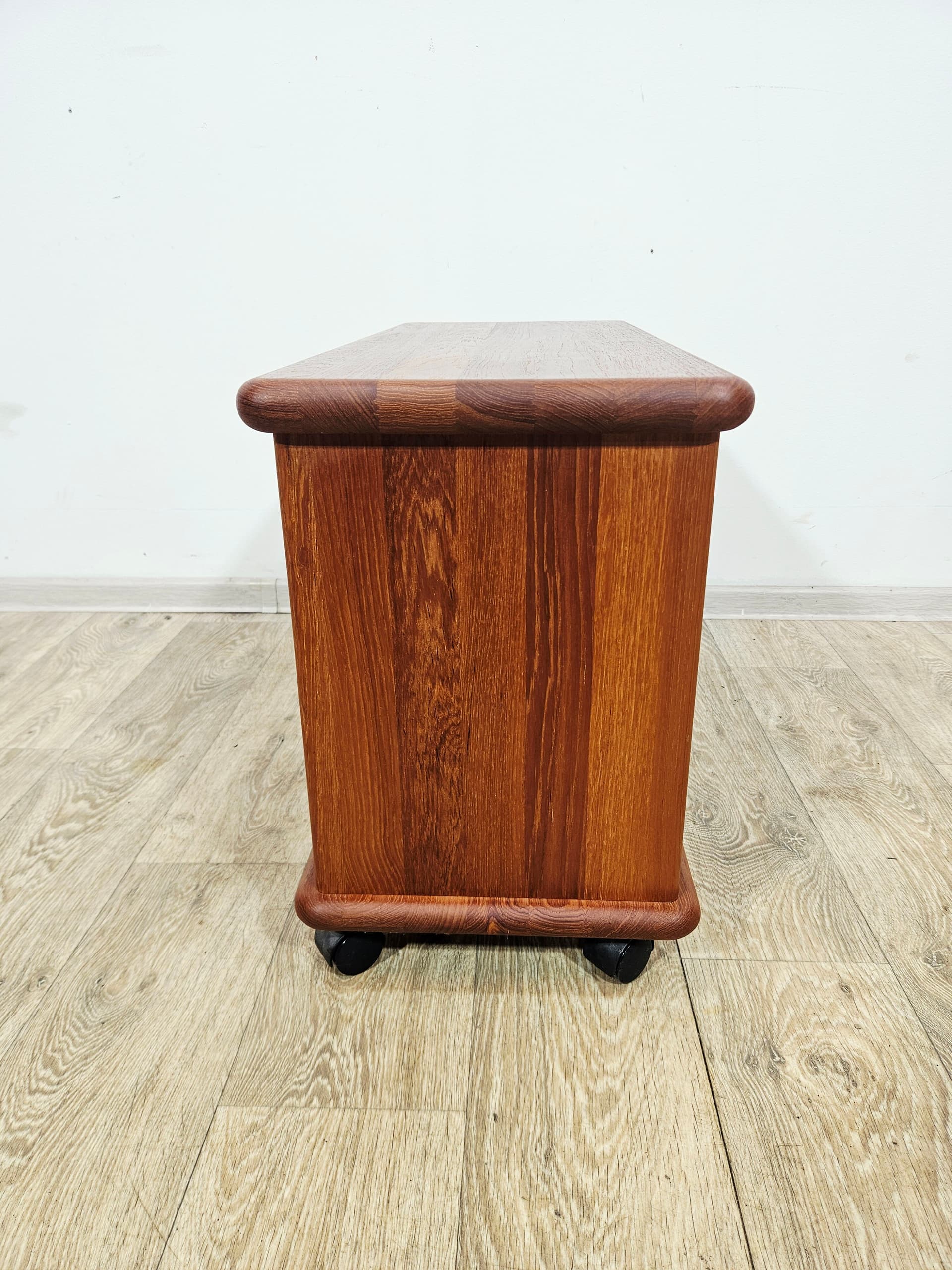 TV cabinet, brown teak, Denmark, 1970s - 377569