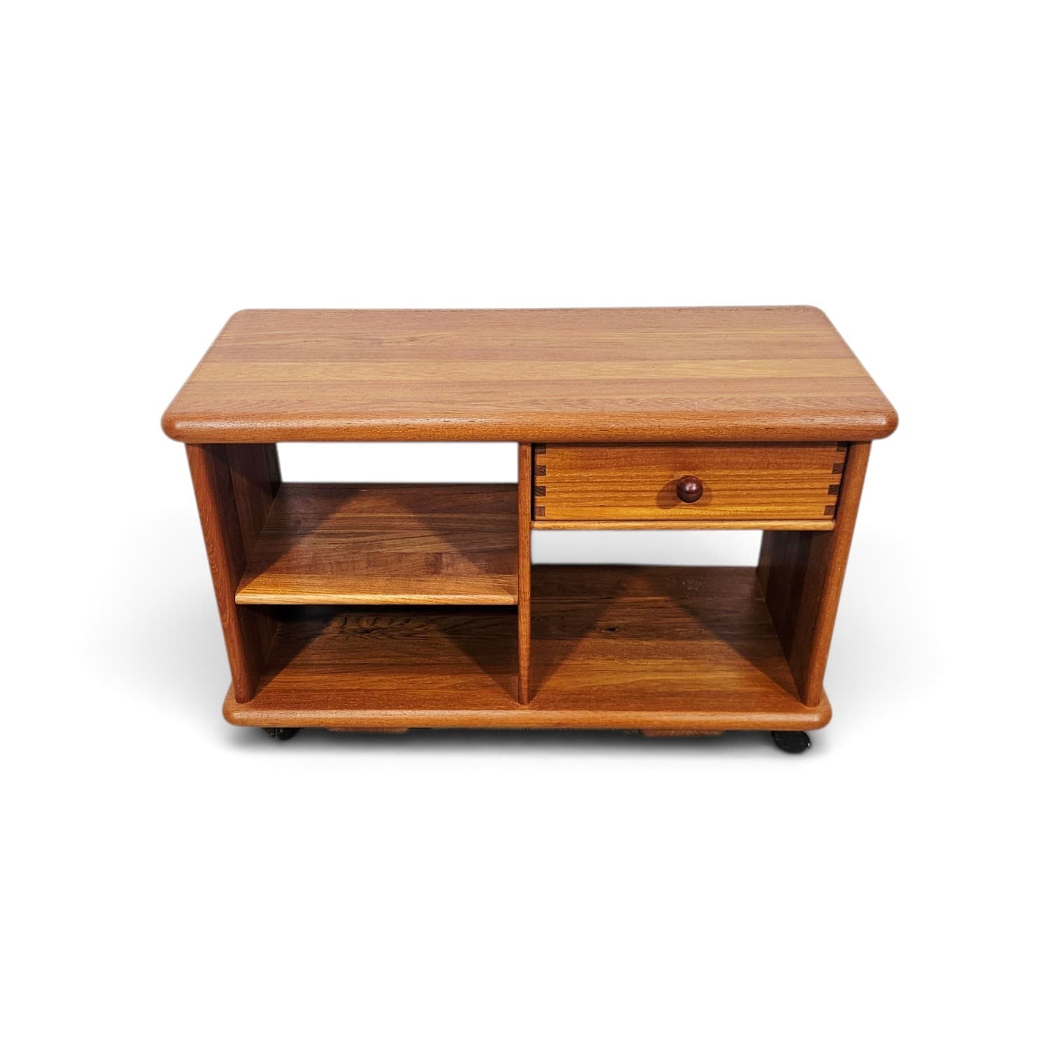 TV cabinet, brown teak, Denmark, 1970s - 377561
