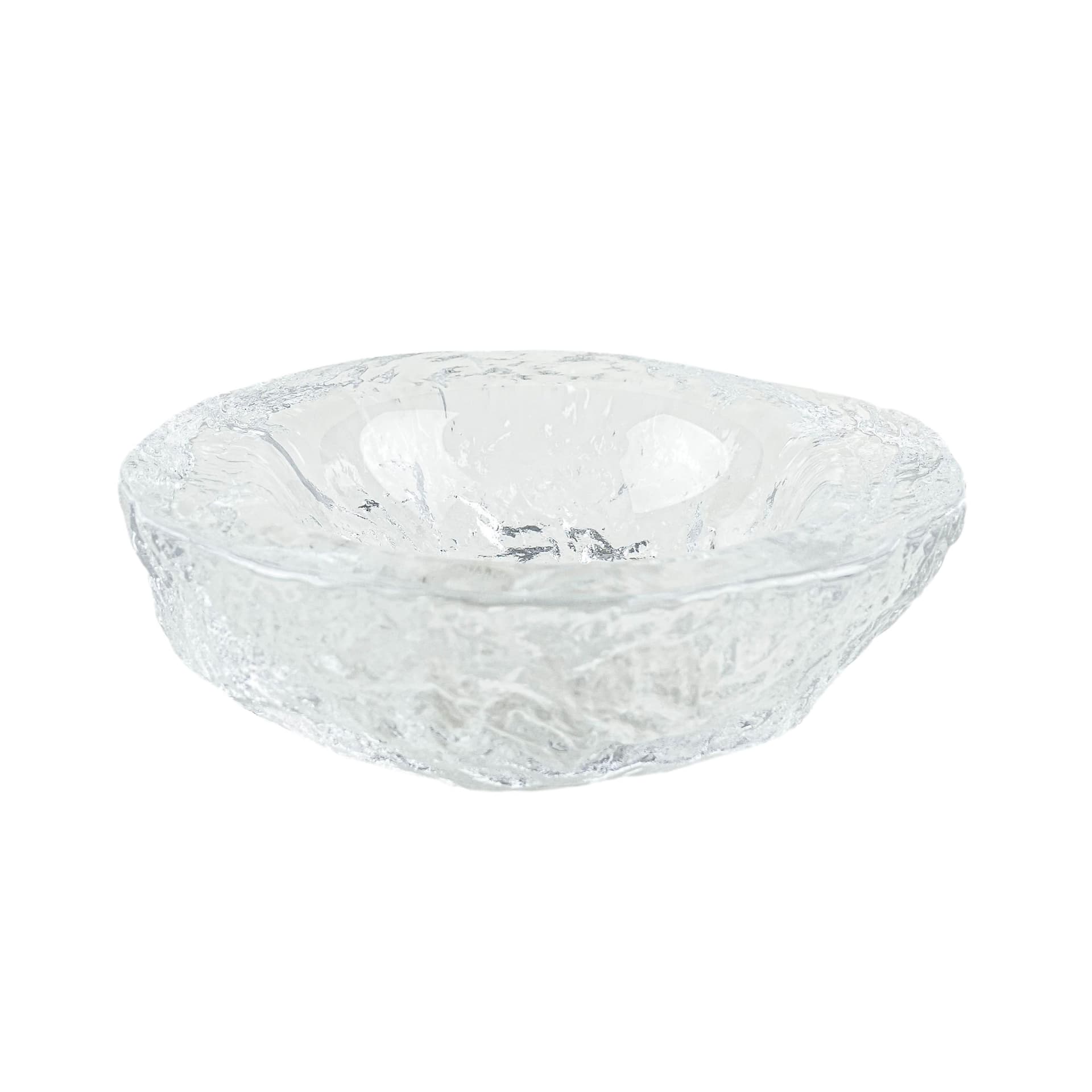 Decorative bowl, Kosta Boda, clear glass, Sweden, 1960s.