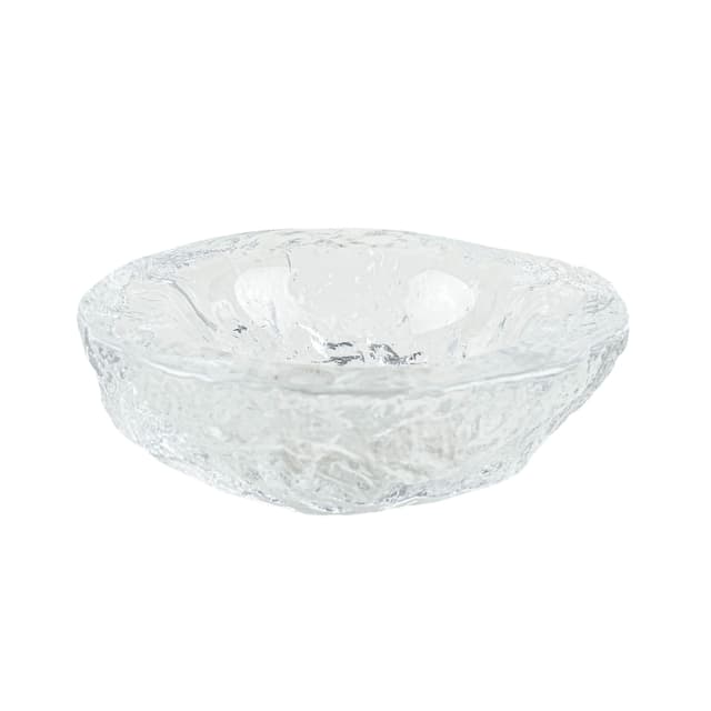 Decorative bowl, Kosta Boda, clear glass, Sweden, 1960s. - DIMENSION