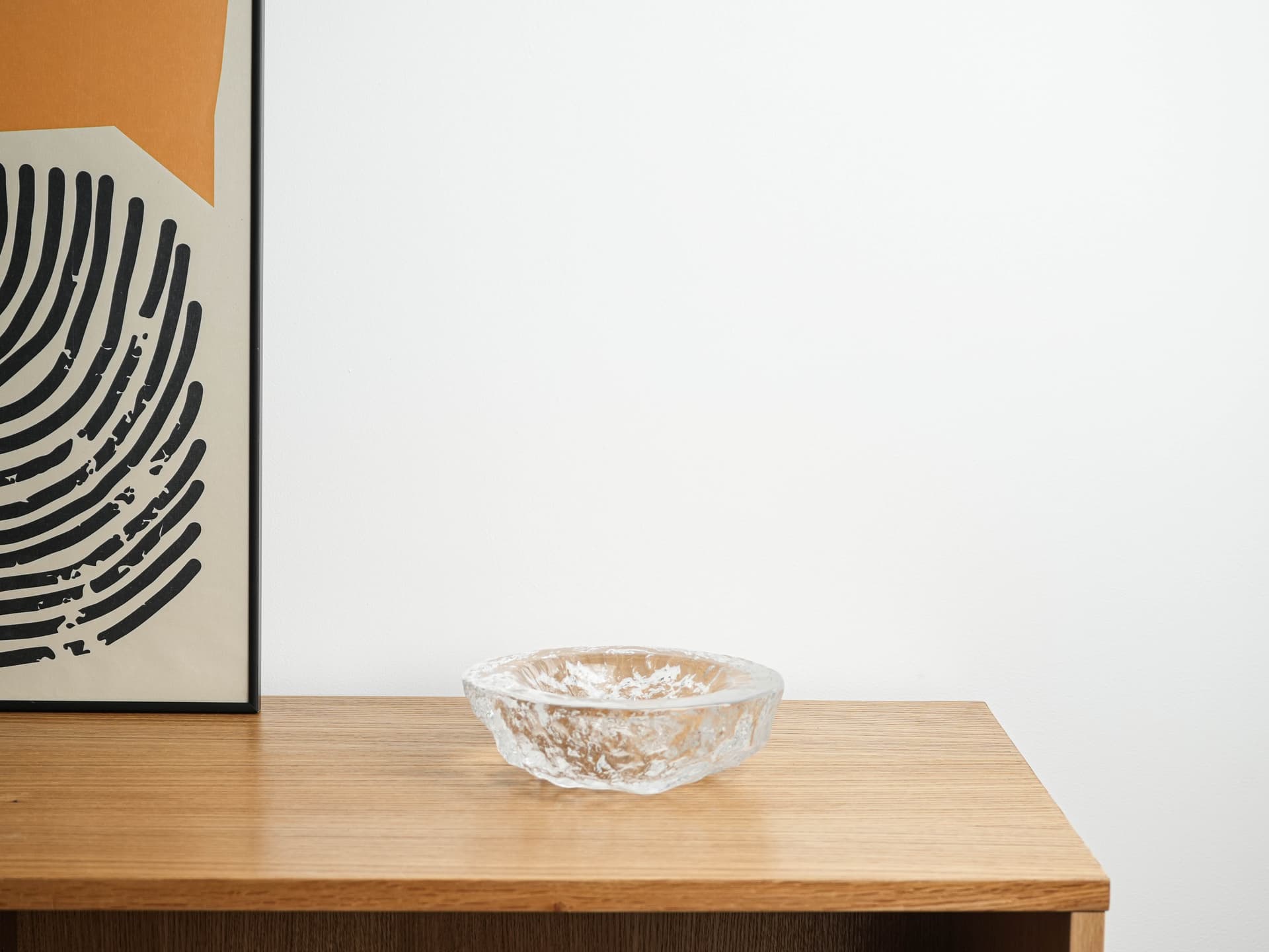 Decorative bowl, Kosta Boda, clear glass, Sweden, 1960s. - 377651