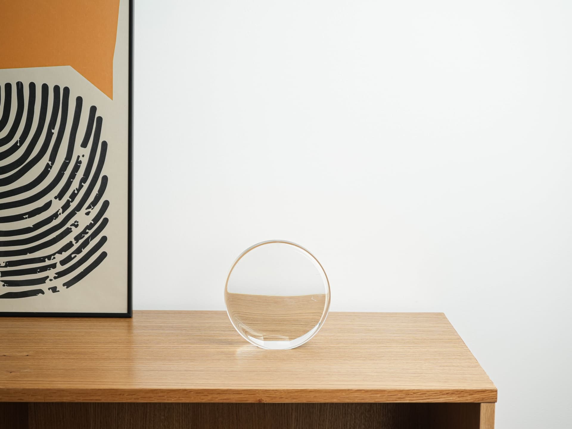 Paperweight, clear glass, Holmegaard, Denmark, 1970s. - 377665