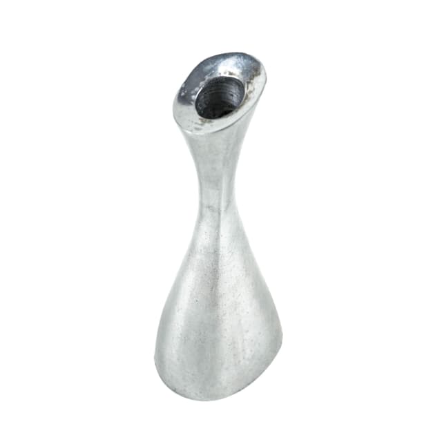 Candlestick Organic Modern, silver aluminium, Europe, 1970s. - DIMENSION
