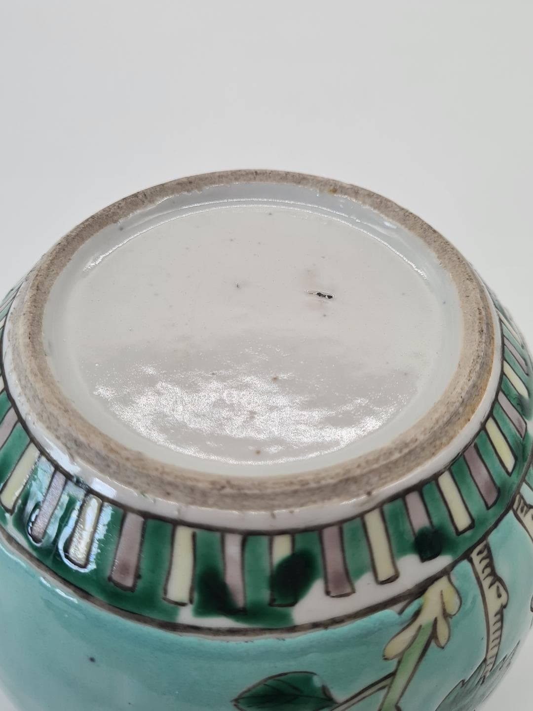 Naczynie do wody dla kaligrafa, famille rose, porcelana turkusowa, Chiny, XIX w. - 378140