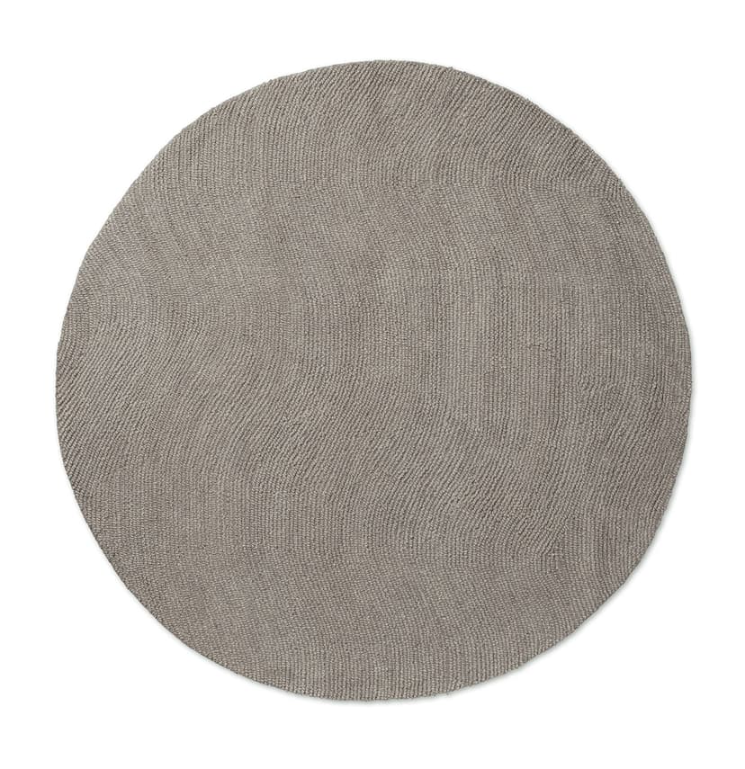 Rug Decor Echo Pebble Round grey 150x150, wool, Brink&Campman