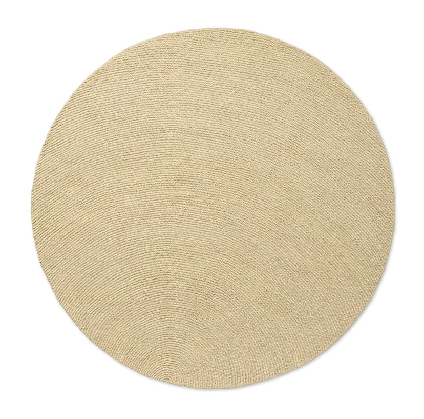 Rug Decor Echo Sand Round beige, sand 150x150, wool, Brink&Campman