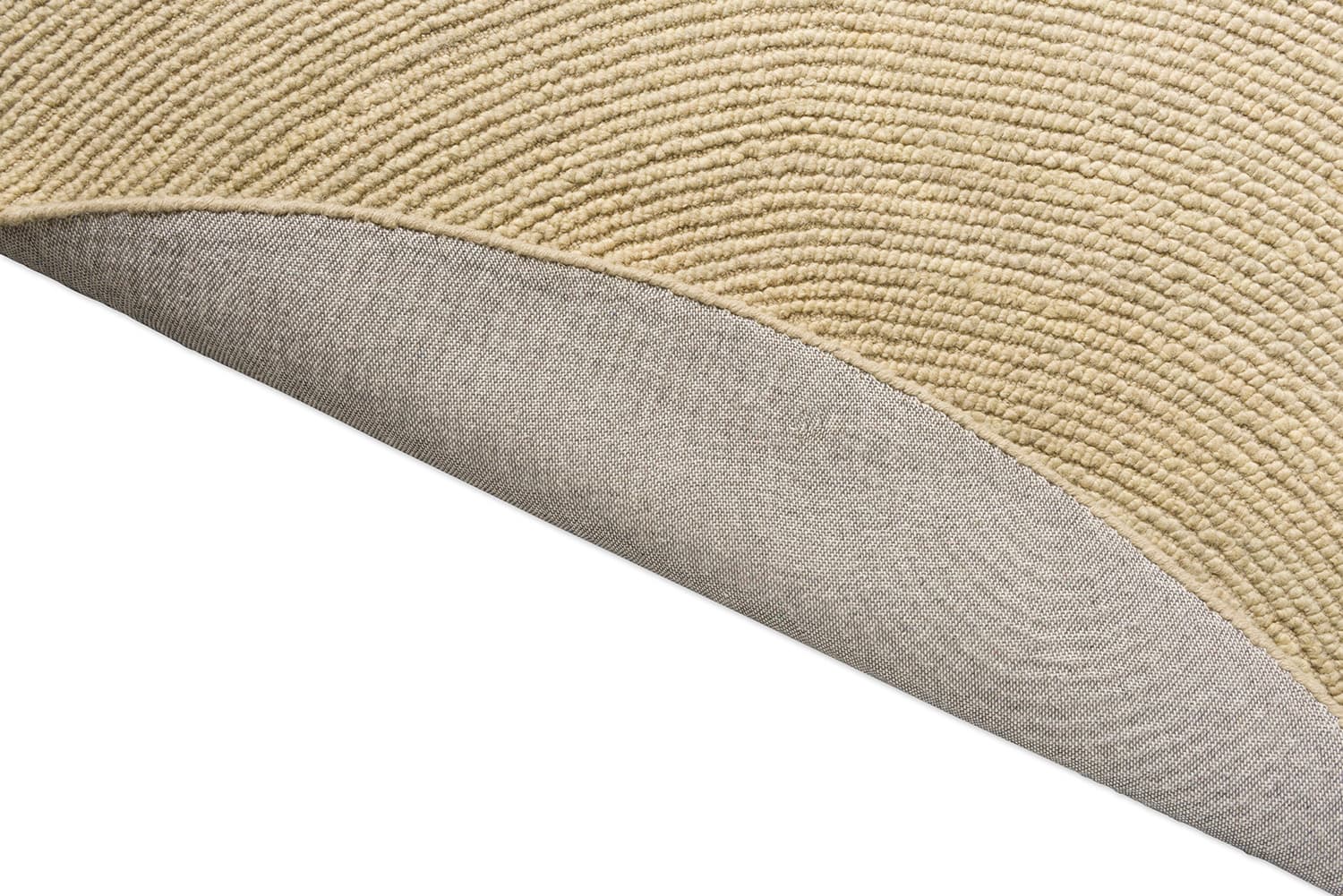 Dywan Decor Echo Sand Round beżowy, piaskowy 200x200, wełna, Brink&Campman - 378295