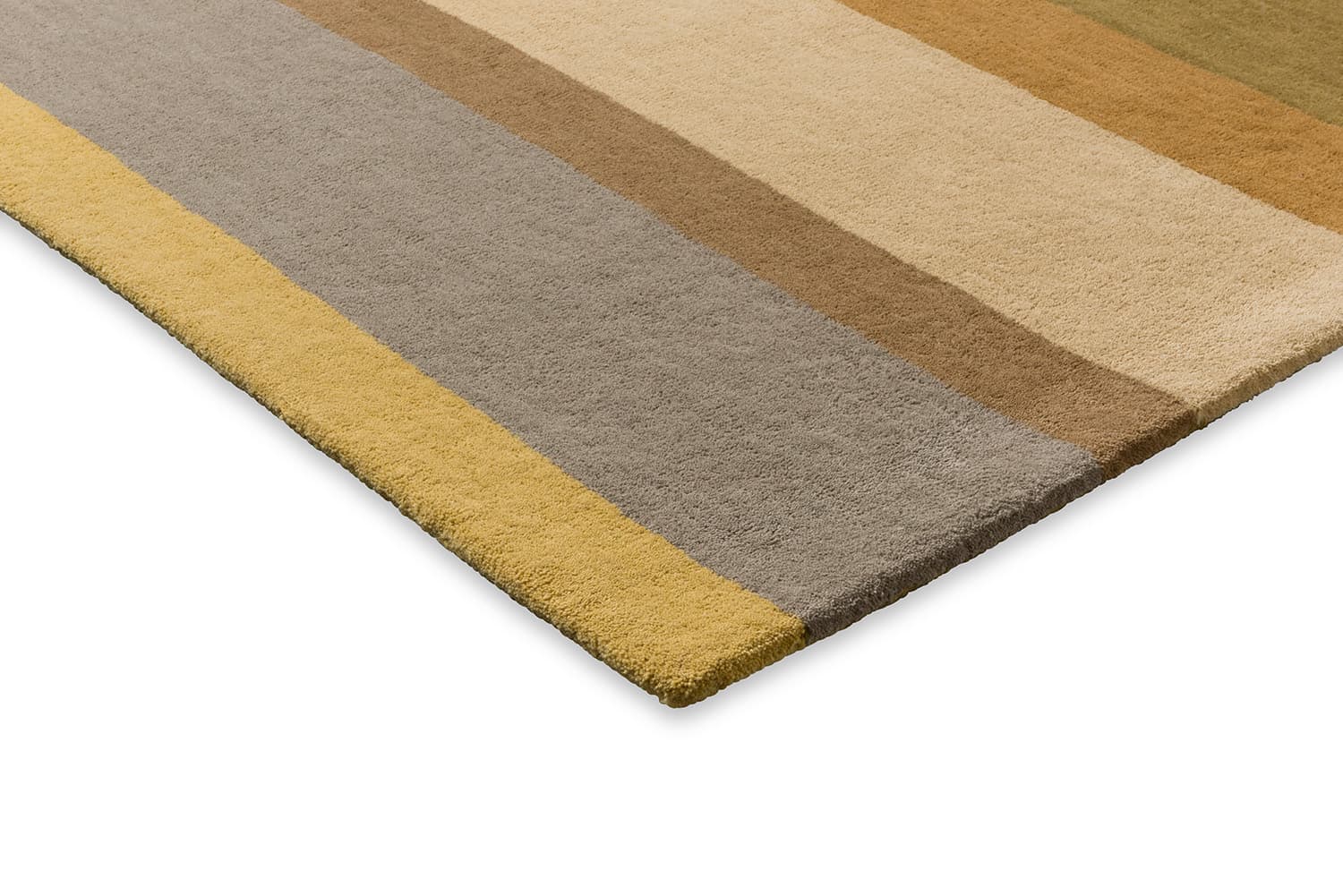 Rug Decor Linear Earth olive 140x200, wool, Brink&Campman - 378355