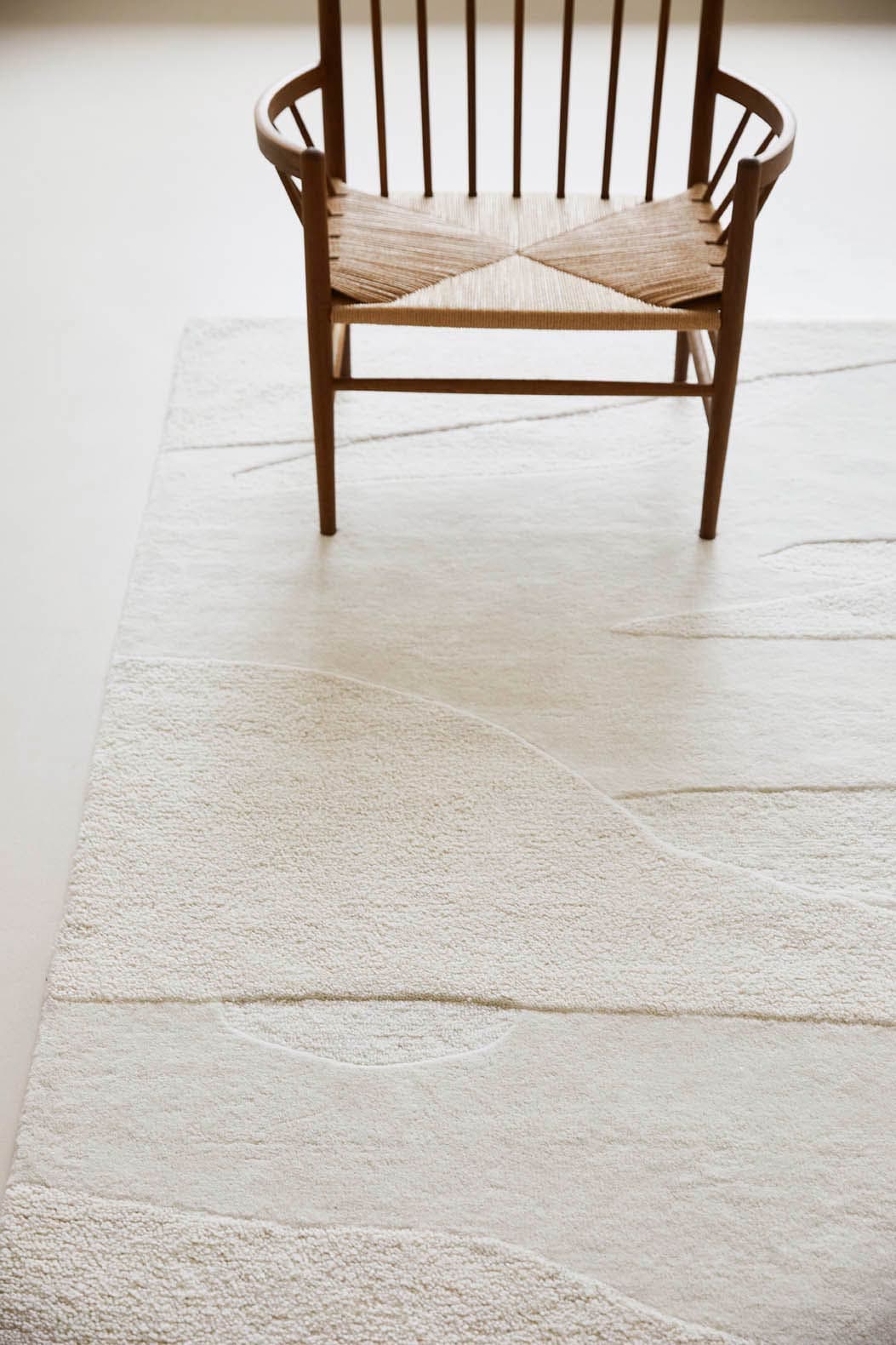 Rug Decor Scape Woolwhite white, beige 140x200, wool, Brink&Campman - 378738
