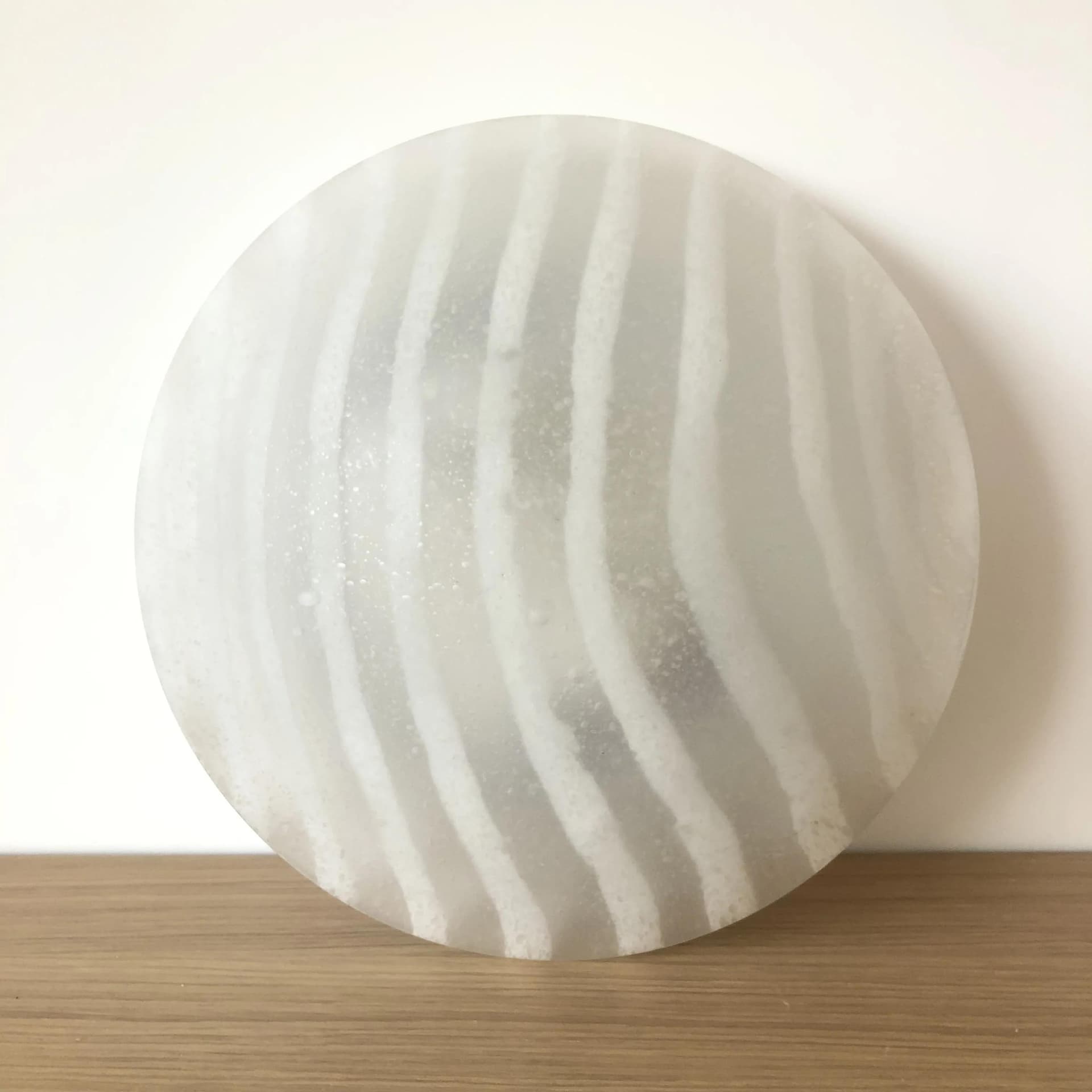 White Glass Ceiling or Wall Lamp, Peill & Putzler, Germany, 1980s - 27738