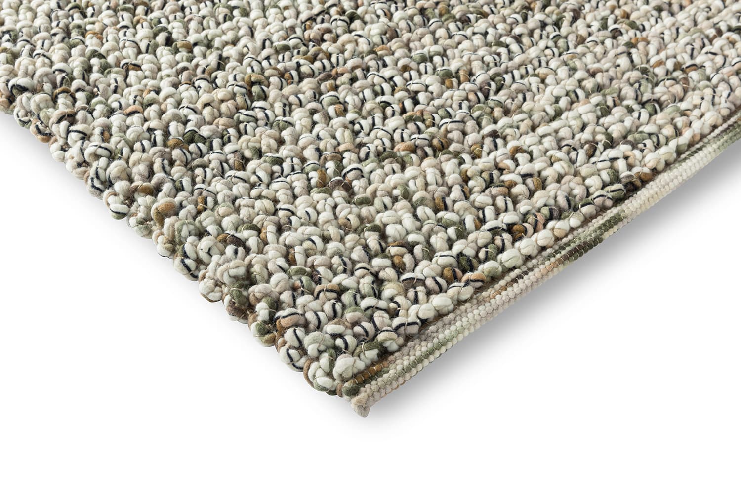 Dywan Marble Moss Green beżowy, piaskowy, zielony 140x200, wełna, Brink&Campman - 379828