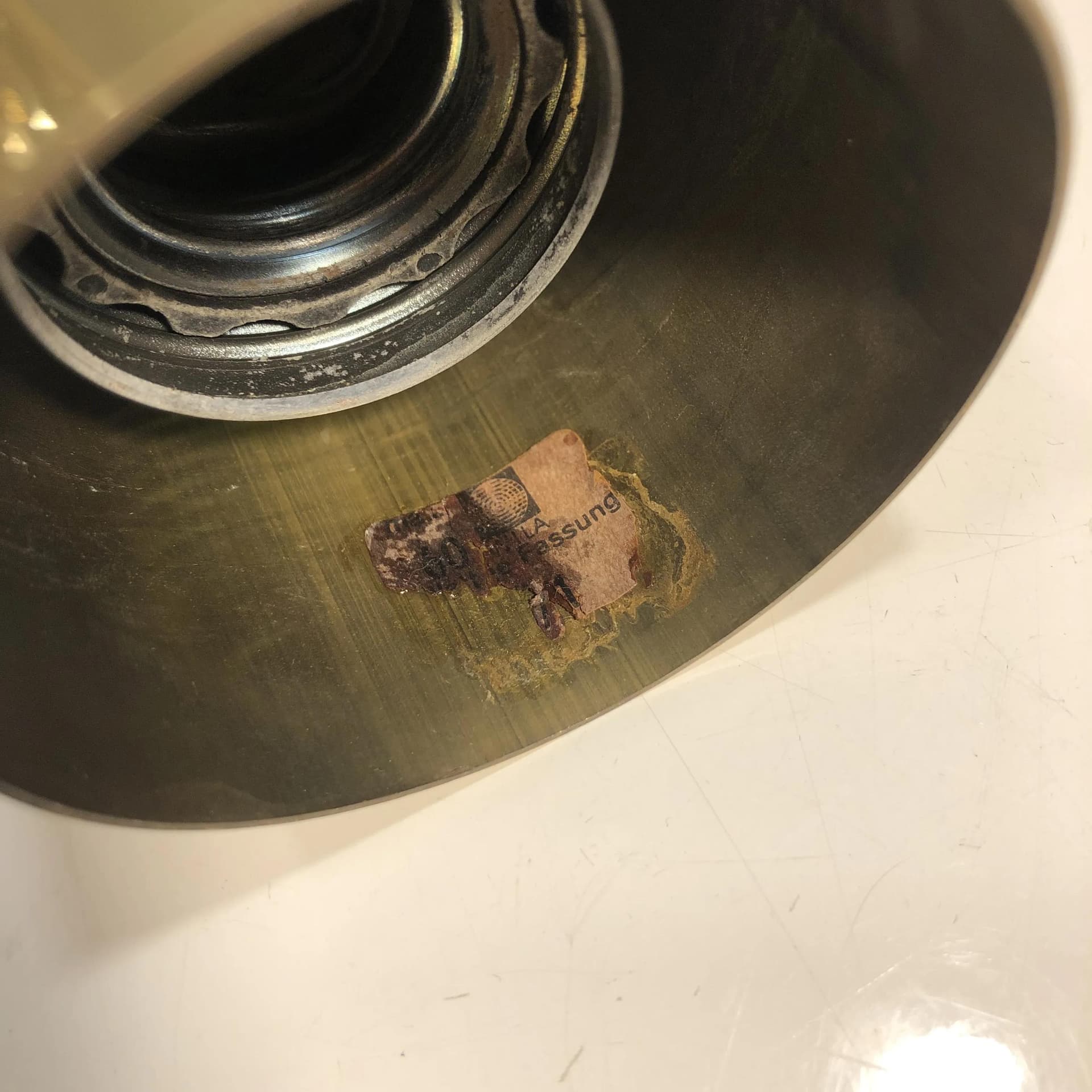 Lampa wisząca, złocony mosiądz, szkło bąbelkowe, Wila, Niemcy, lata 70. - 27720