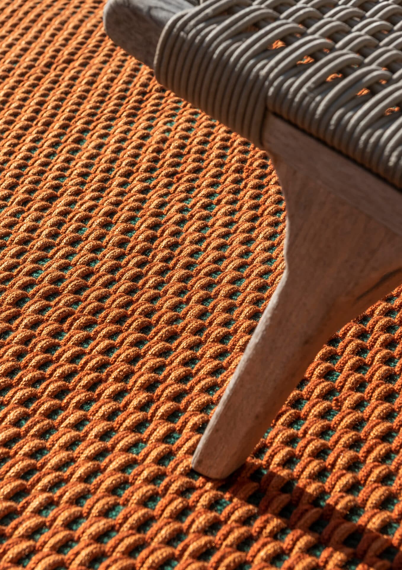 Dywan Lace Tricolore Terra - Rust - Green pomarańczowy 250x350, Brink&Campman - 380179