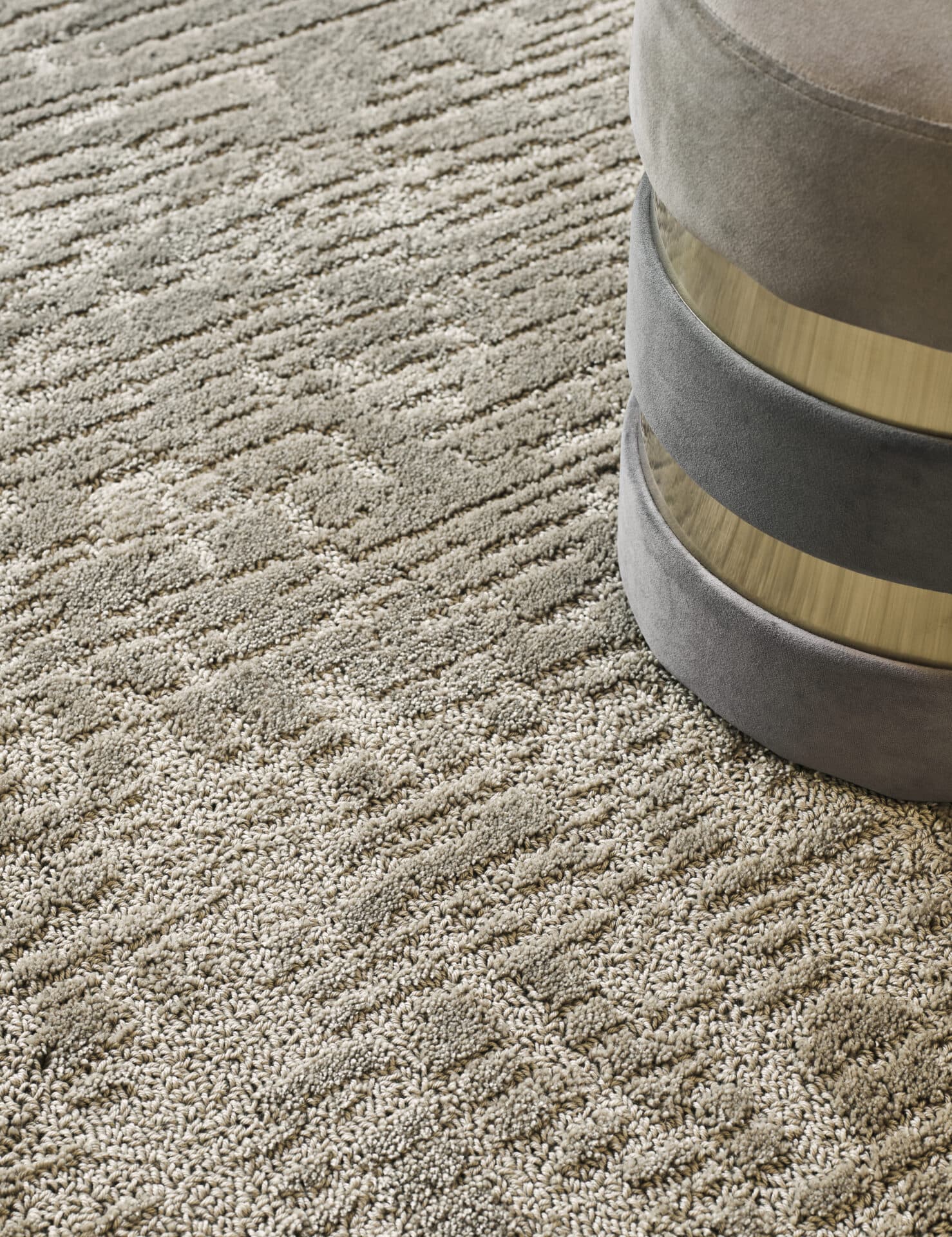 Rug Twinset Urban Taupe beige 140x200, tencel, wool, Brink&Campman - 380327