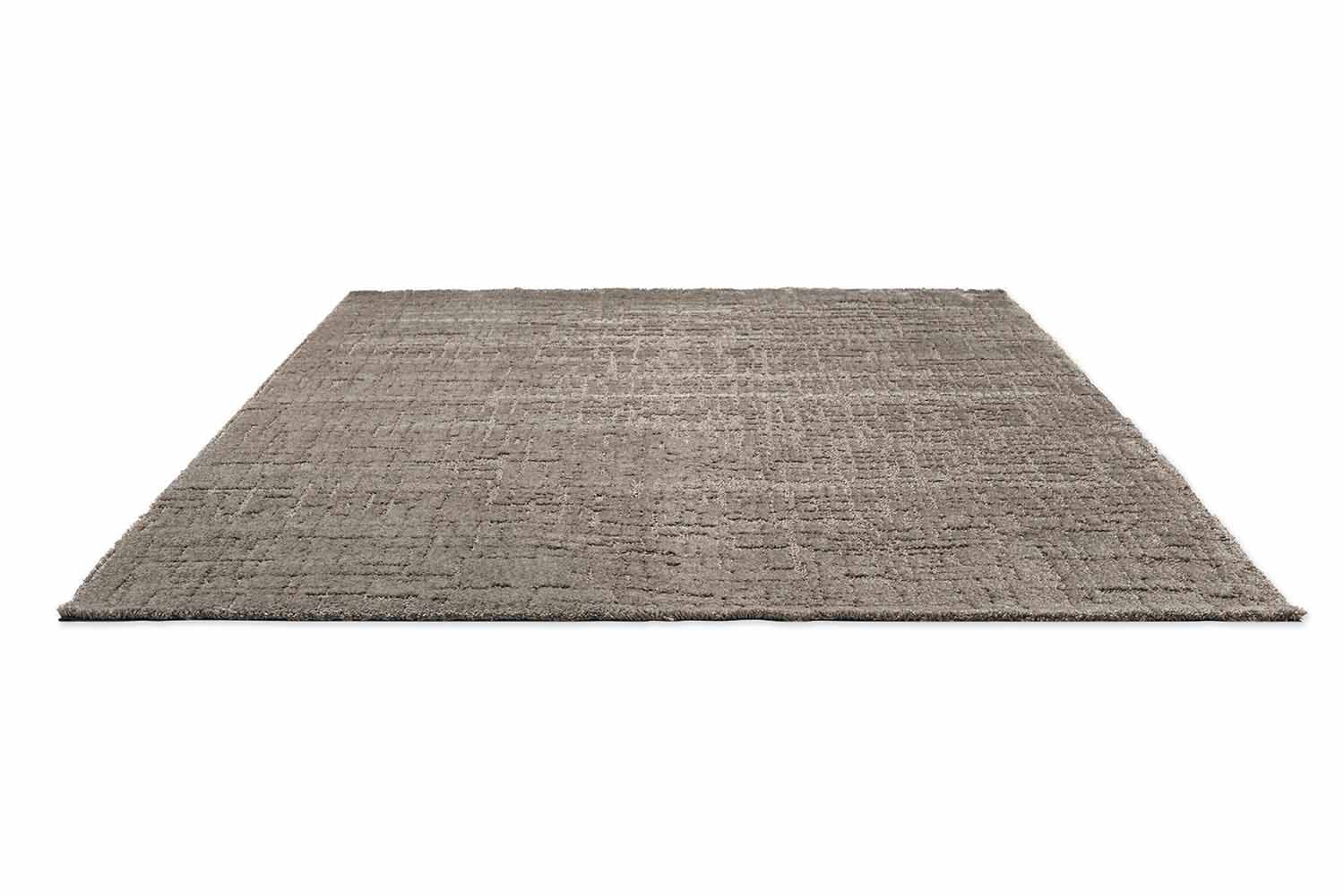 Rug Twinset Urban Shiitake grey 140x200, tencel, wool, Brink&Campman - 380374