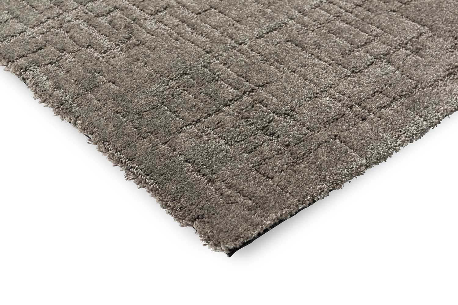 Rug Twinset Urban Shiitake grey 140x200, tencel, wool, Brink&Campman - 380372