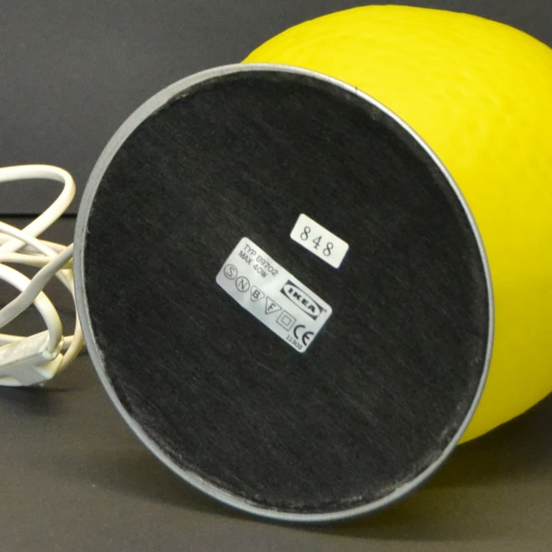 Lampa stołowa Cytryna, żółty, szkło, Ikea, Szwecja, lata 90. - 196