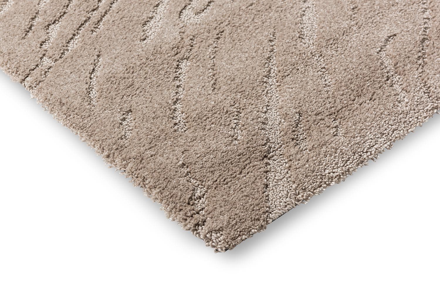 Rug Twinset Shore Taupe beige 140x200, tencel, wool, Brink&Campman - 380461