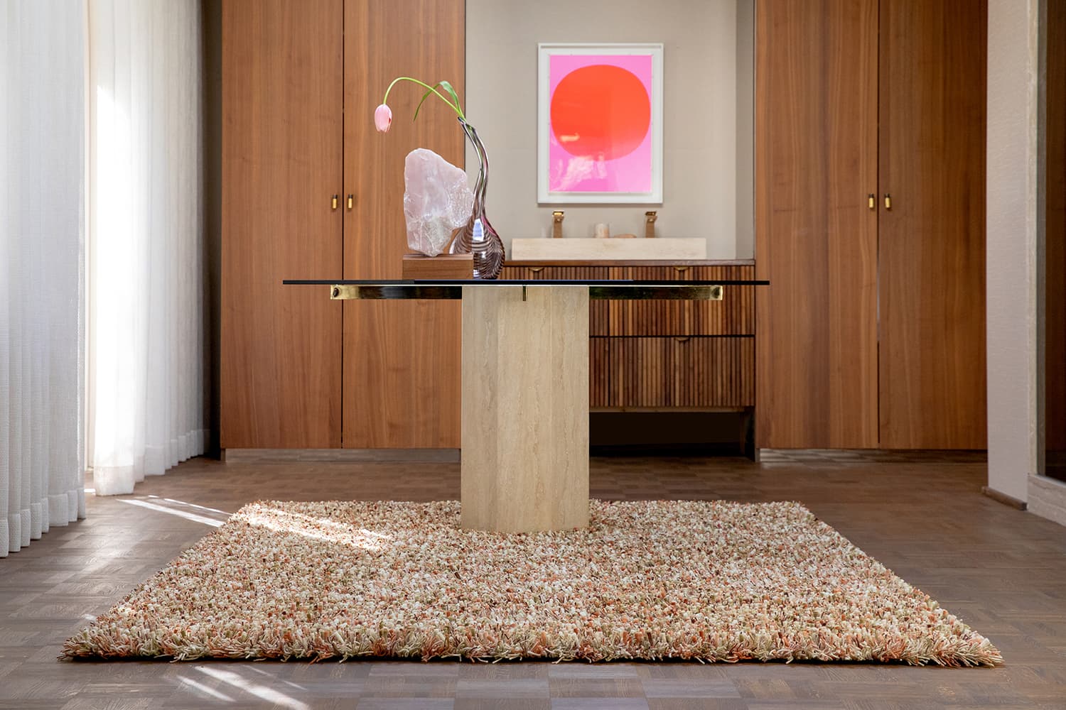 Rug Spring Pumpkin beige, orange 200x300, wool, Brink&Campman - 380551
