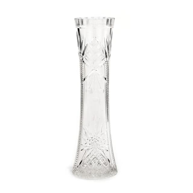 Wazon Art déco, kryształ transparentny, Polska, lata 20. - WYMIARY