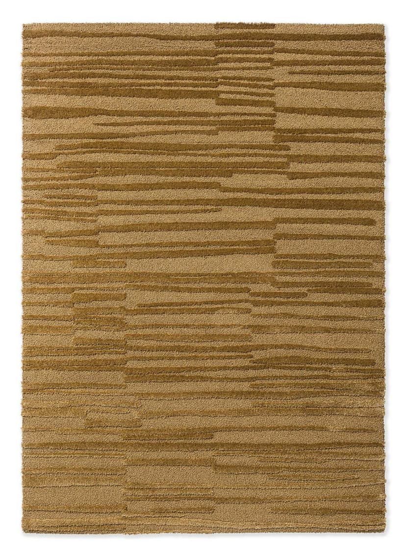 Rug Twinset Terrain Golden brown 140x200, tencel, wool, Brink&Campman