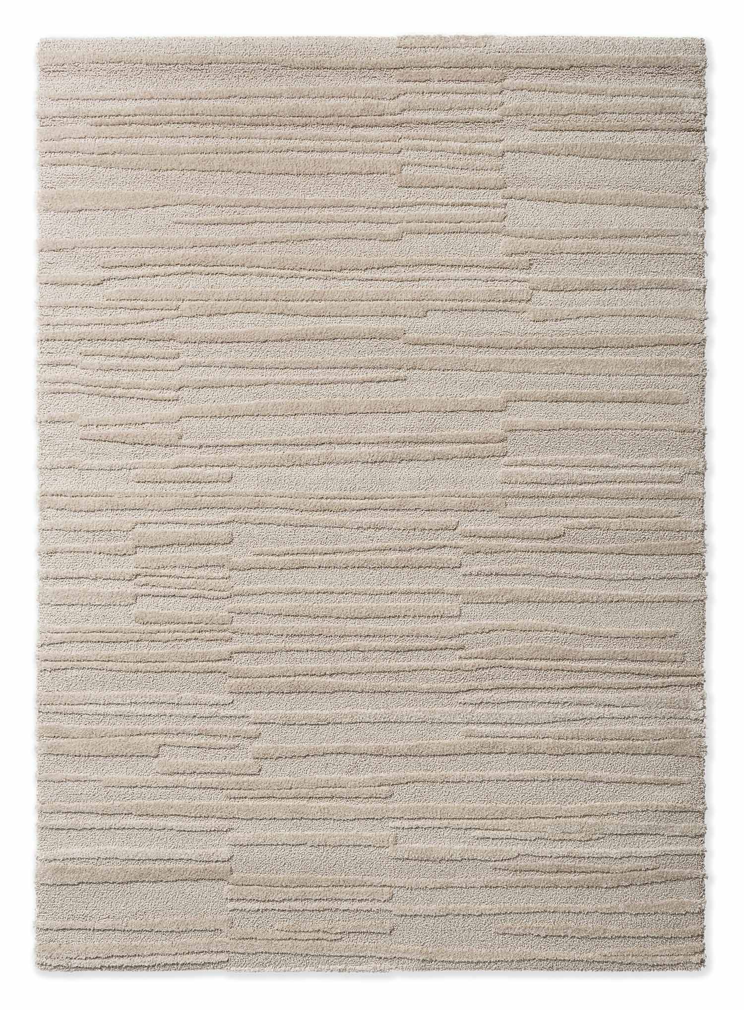 Dywan Twinset Terrain Oyster beżowy 140x200, tencel, wełna, Brink&Campman