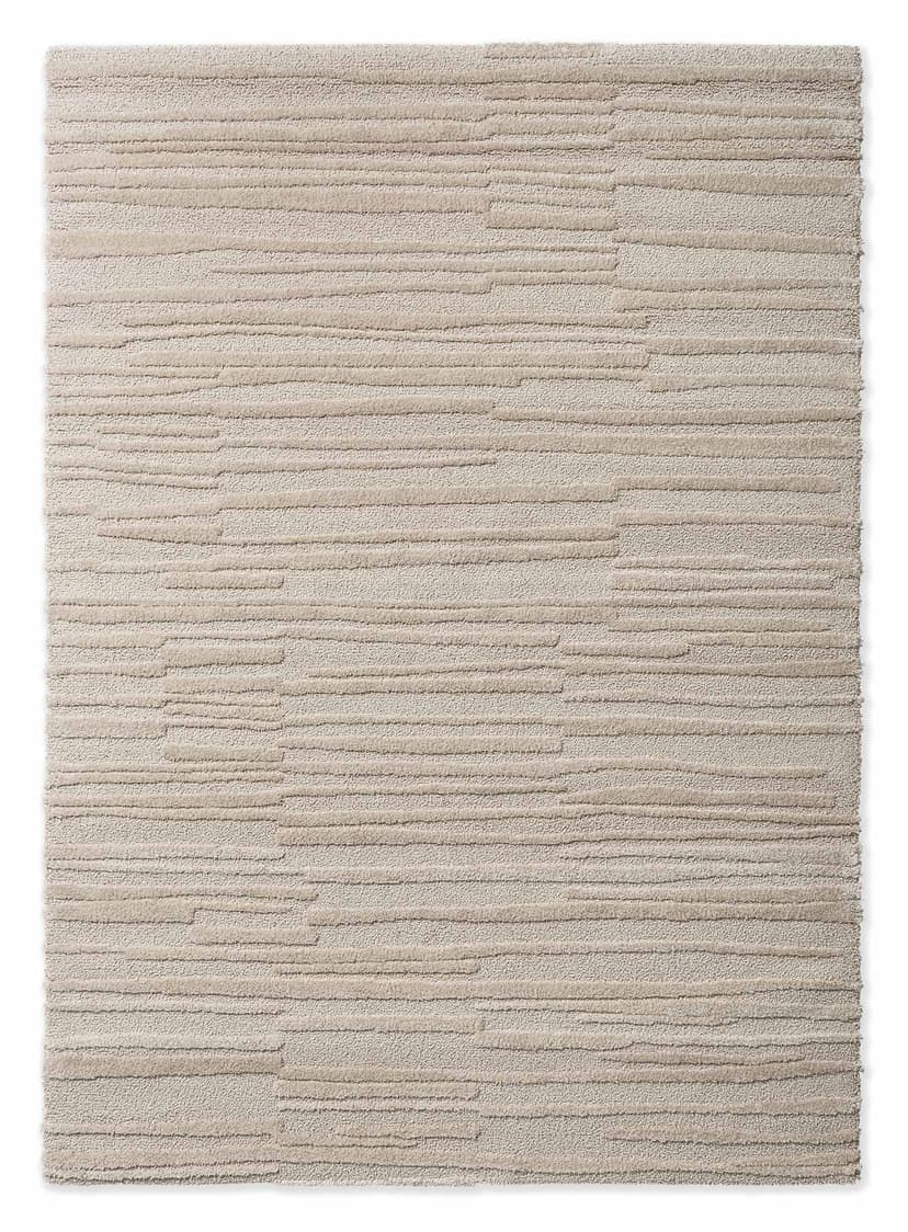 Rug Twinset Terrain Oyster beige 140x200, tencel, wool, Brink&Campman