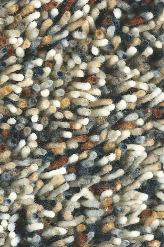 Rug Rocks Terrazzo beige 140x200, wool, Brink&Campman - DIMENSION