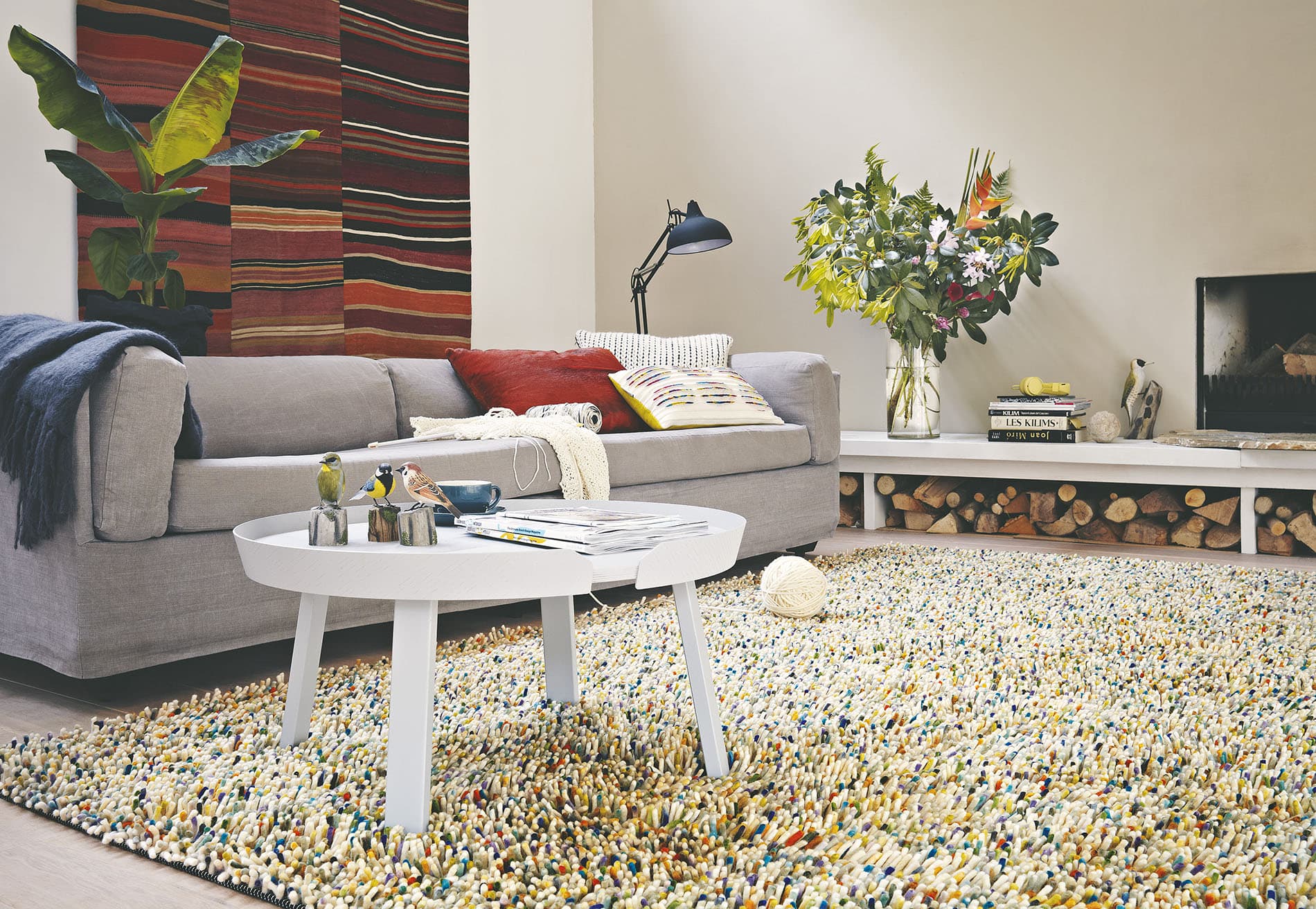 Rug Rocks Confetti 170x240, wool, Brink&Campman - 380792