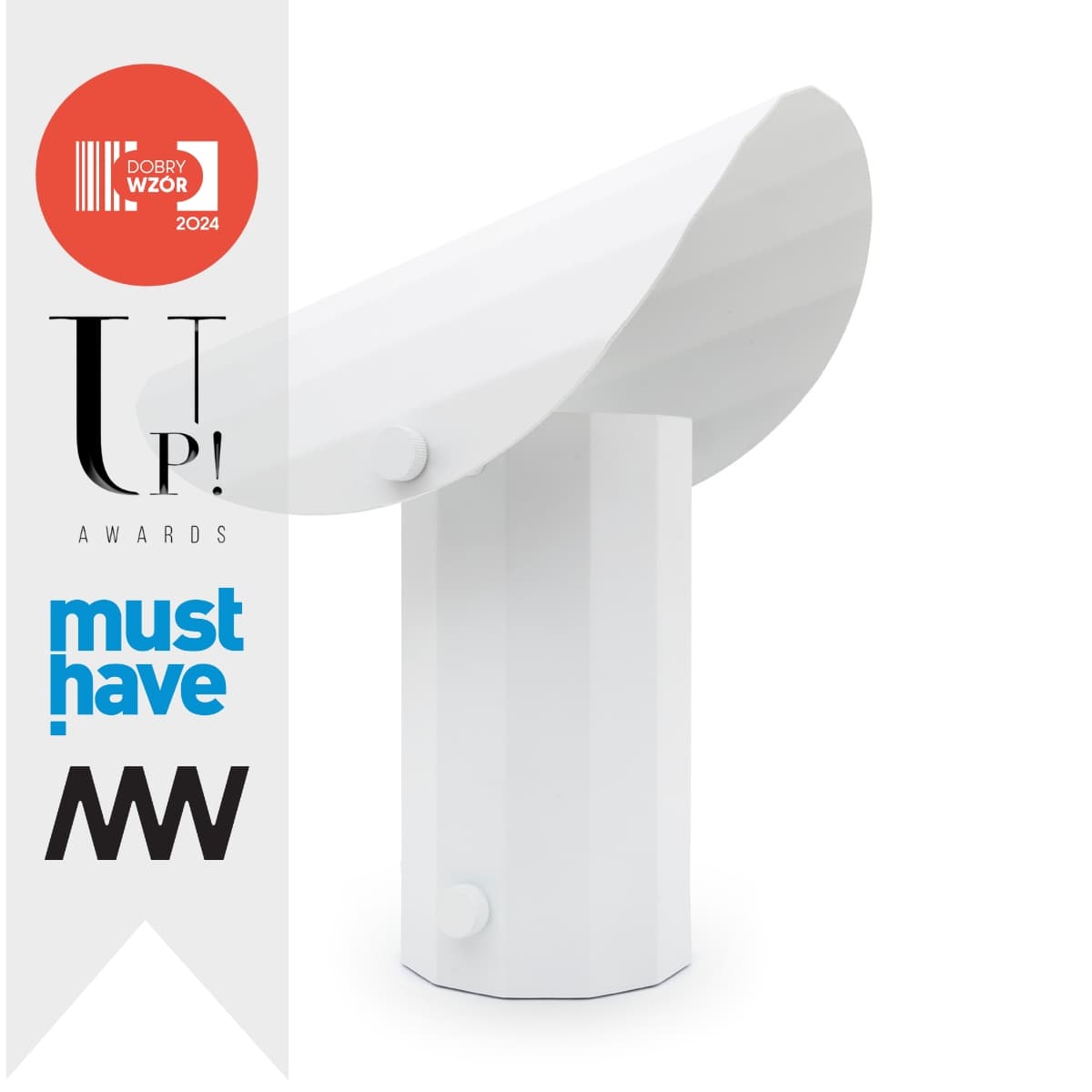 Standing lamp APOLIN 30cm, white, Kaspa x Grynasz Studio - 3222