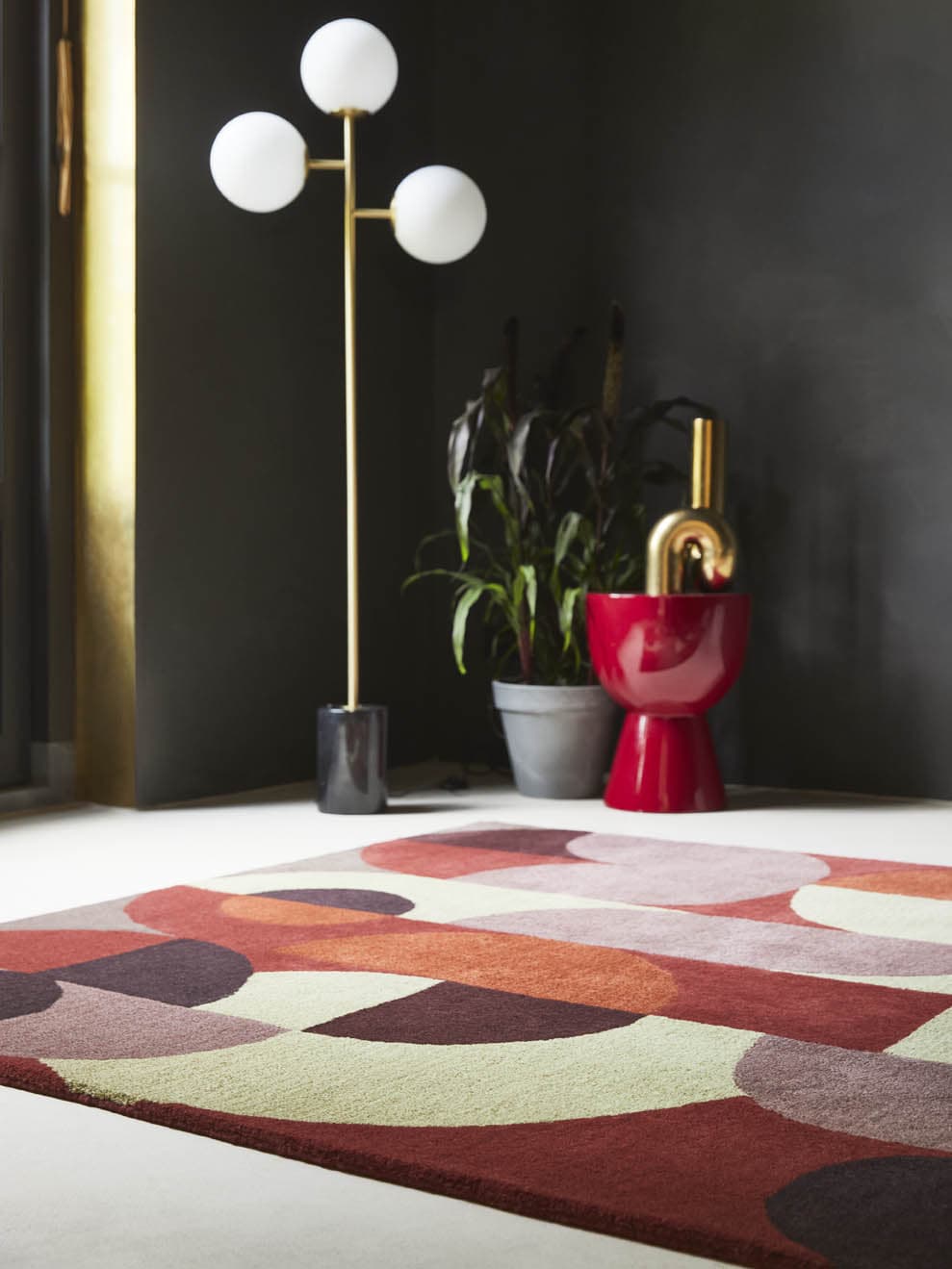 Rug Decor Cosmo Red Pale Green red 160x230, wool, Brink&Campman - 380924
