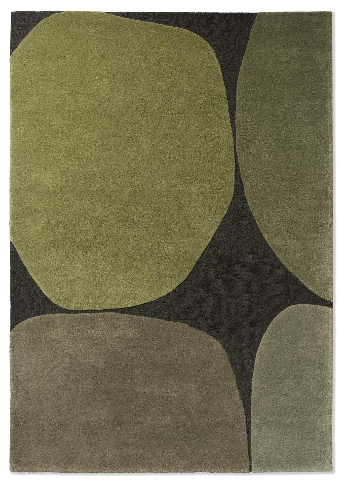 Dywan Decor Plateau oliwkowy, zielony 140x200, wełna, Brink&Campman