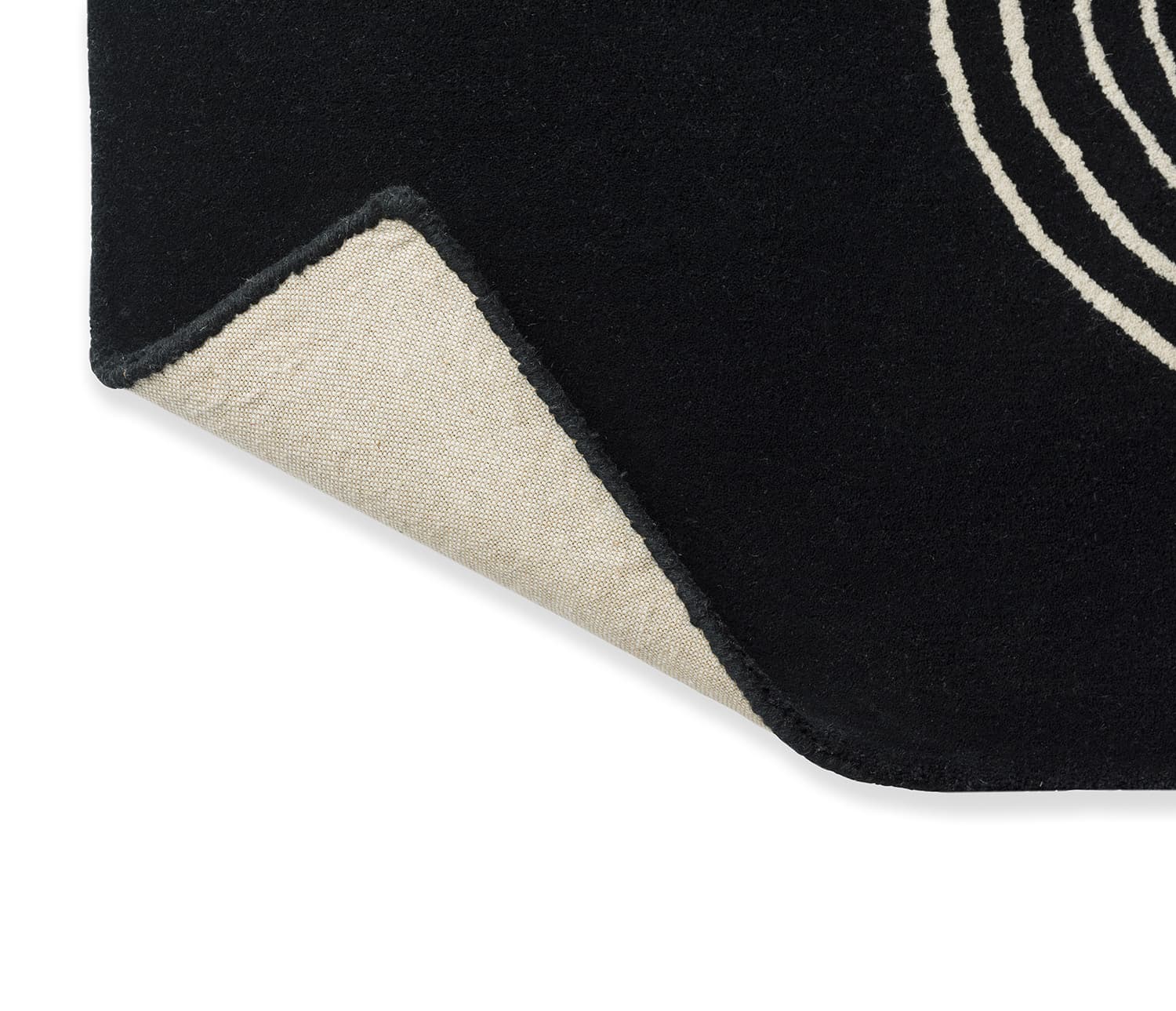 Rug Decor Flow Caviar black 140x200, wool, Brink&Campman - 381049