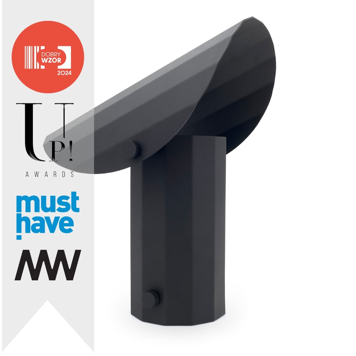 Lampa stojąca APOLIN 30 cm czarny, Kaspa x Grynasz Studio - 3236