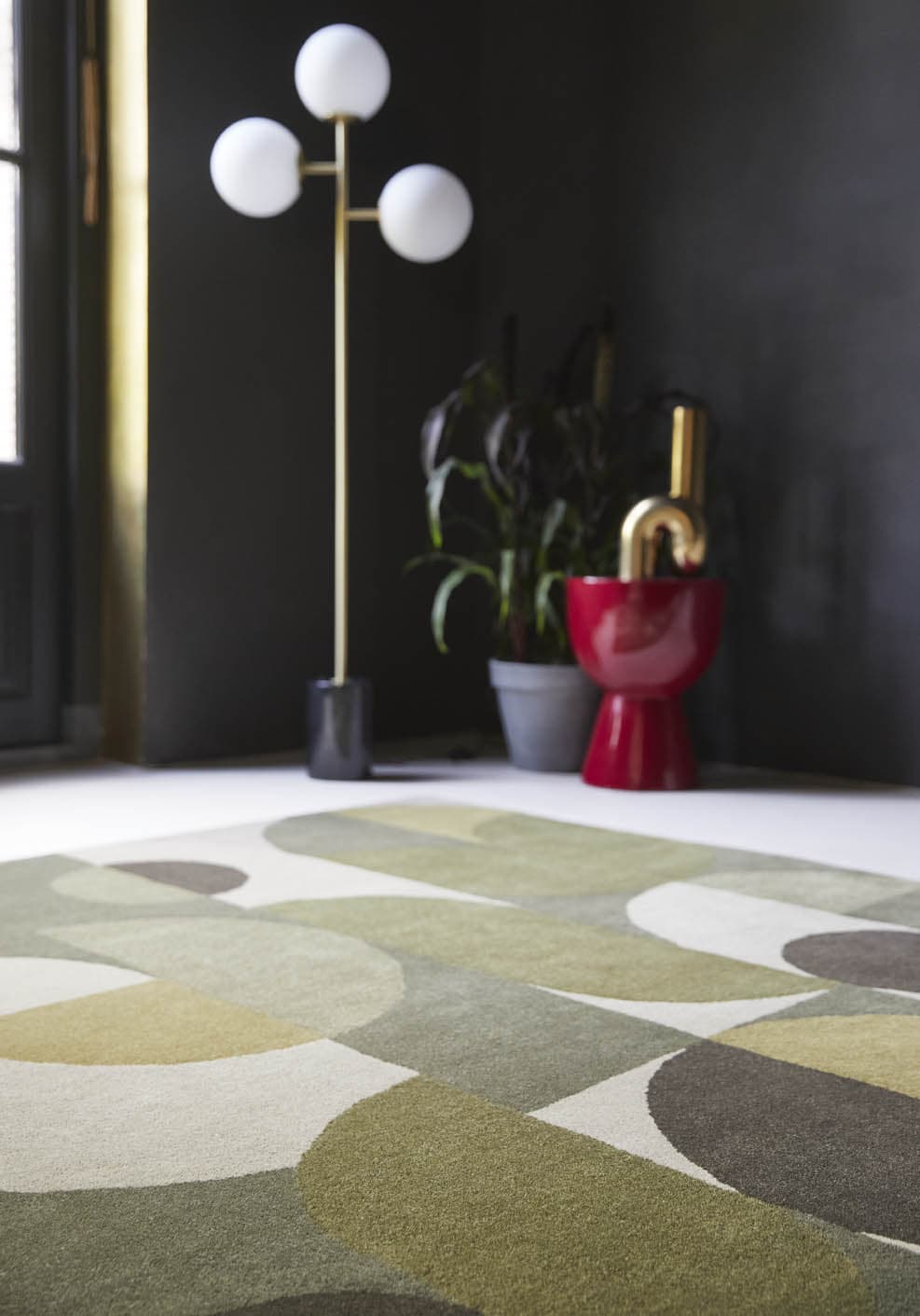Rug Decor Cosmo Greens brown, green, yellow 250x350, wool, viscose, Brink&Campman - 381262