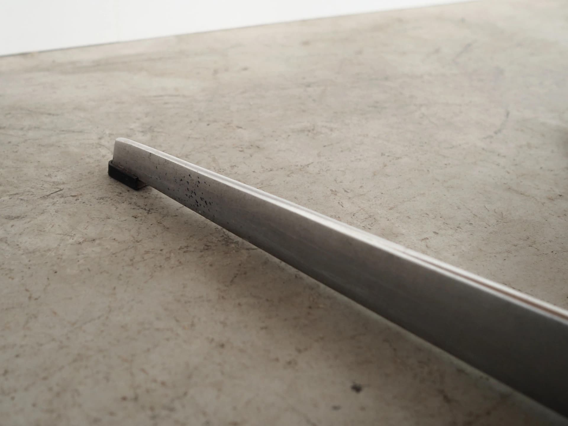 Round table, black ash, grey metal, by A. Jacobsen, Fritz Hansen, Denmark, 1960s. - 27980