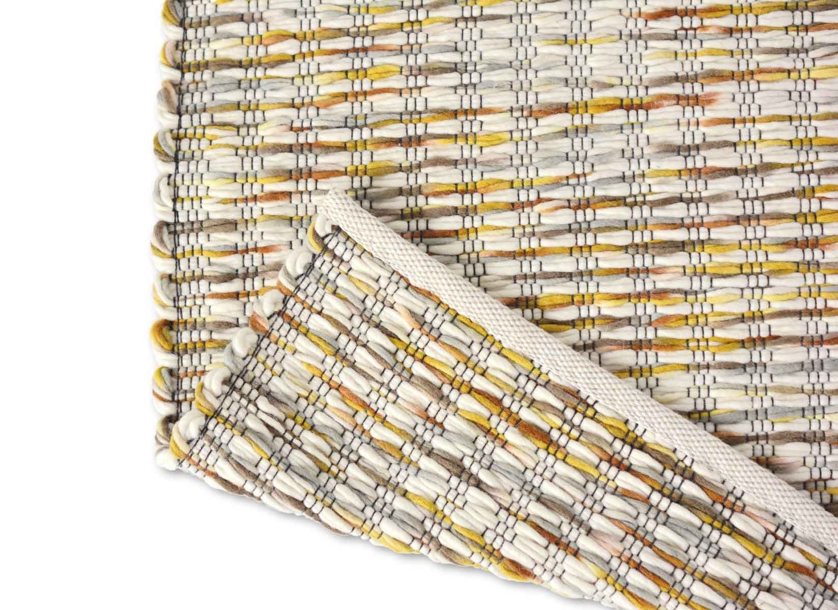 Dywan Grain beżowy, żółty, brązowy 140x200, wełna, Brink&Campman - 381369
