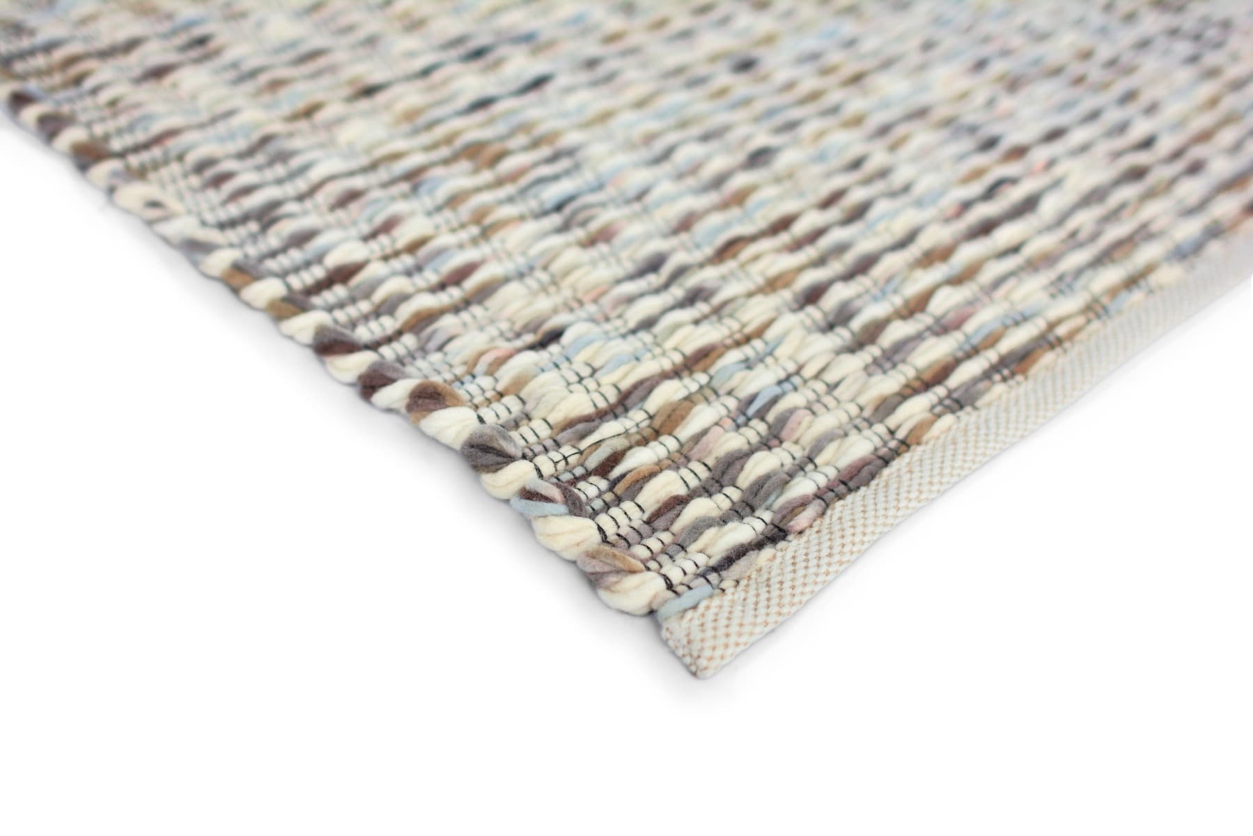 Rug Grain beige, blue, grey 140x200, wool, Brink&Campman - 381386