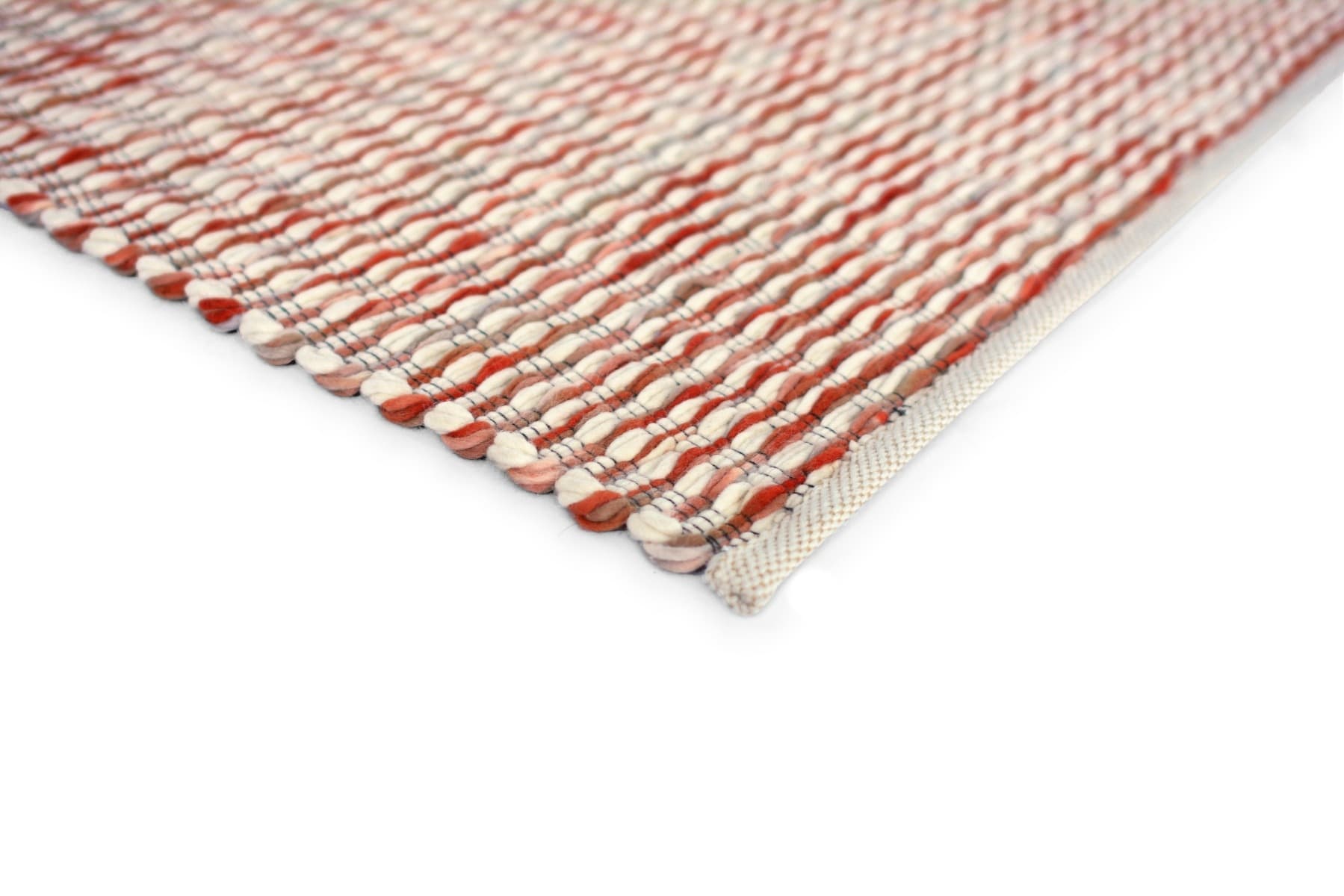 Rug Grain beige, red 200x280, wool, Brink&Campman - 381444