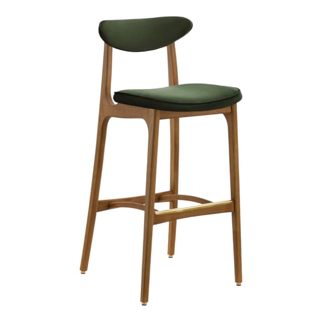 Krzesło barowe 200-190 M/75 Velvet Bottle Green, velvet butelkowa zieleń, jesion, 366 Concept - WYMIARY