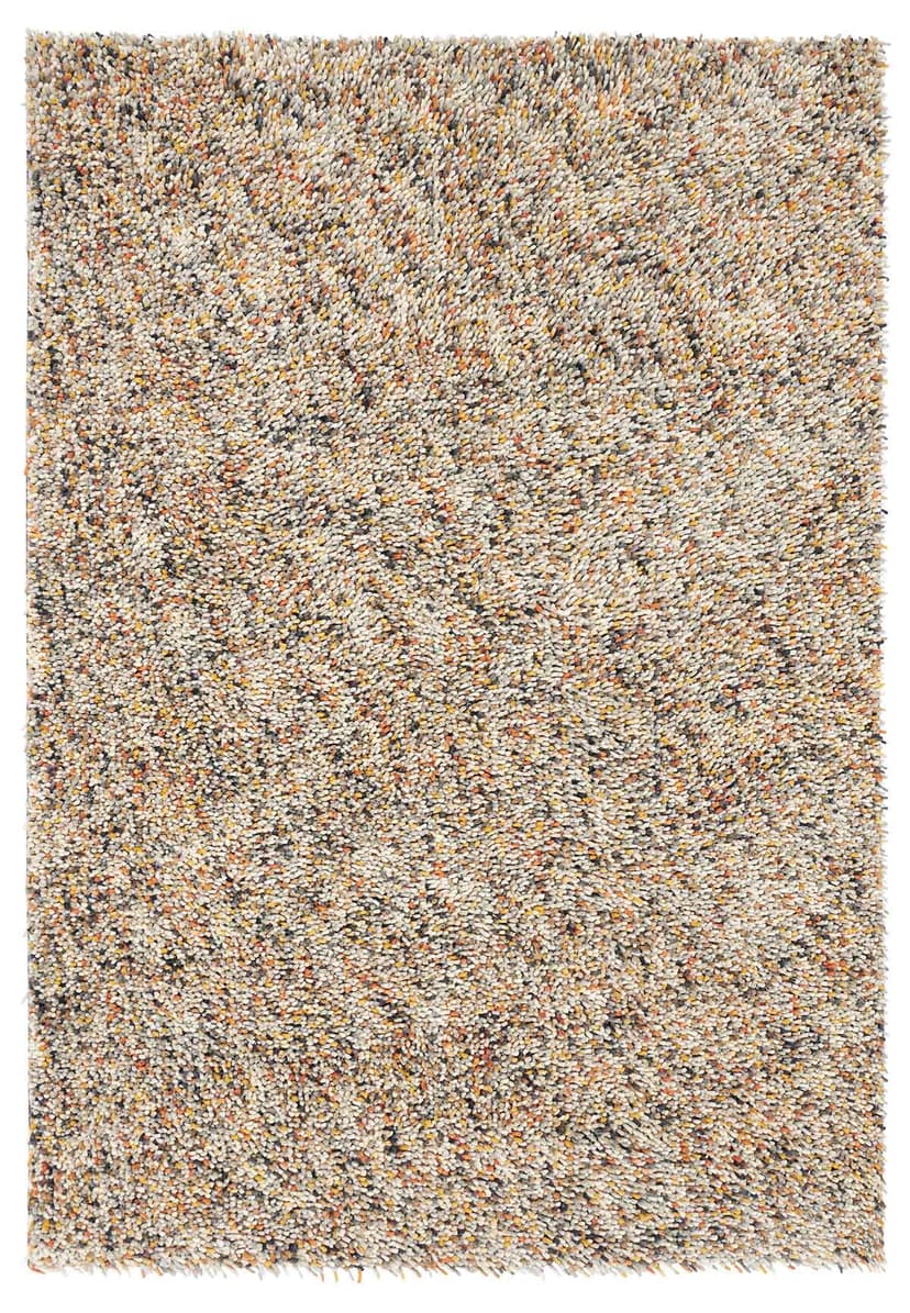 Rug Dots orange, yellow 140x200, wool, Brink&Campman