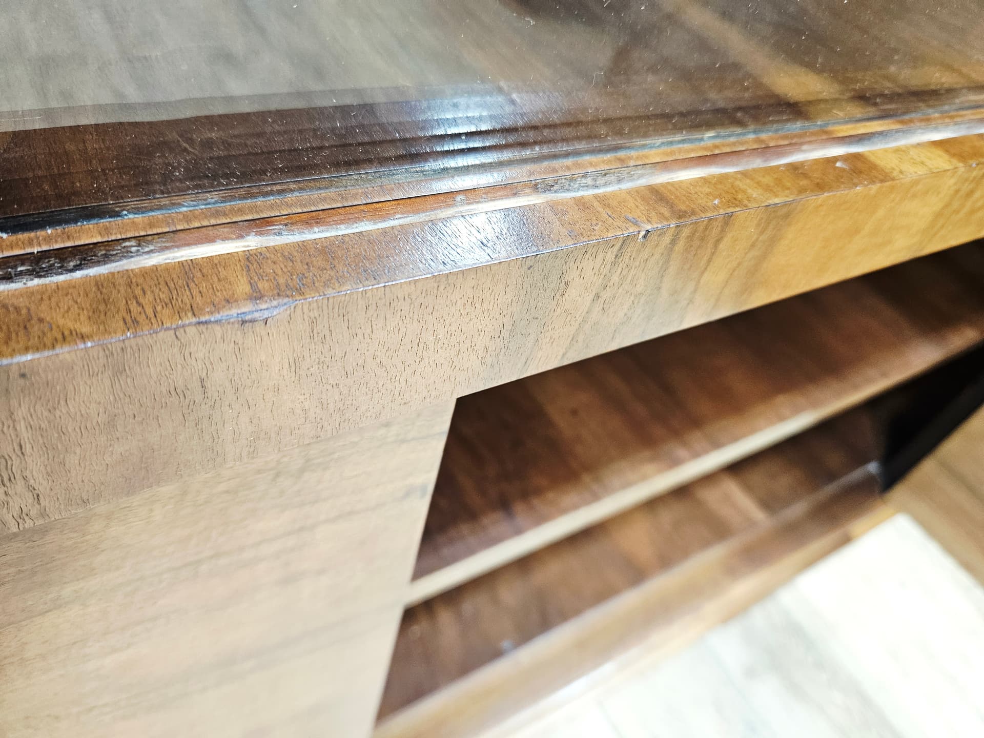 Office set Art Deco, brown walnut, Austria, 1940s - 381547