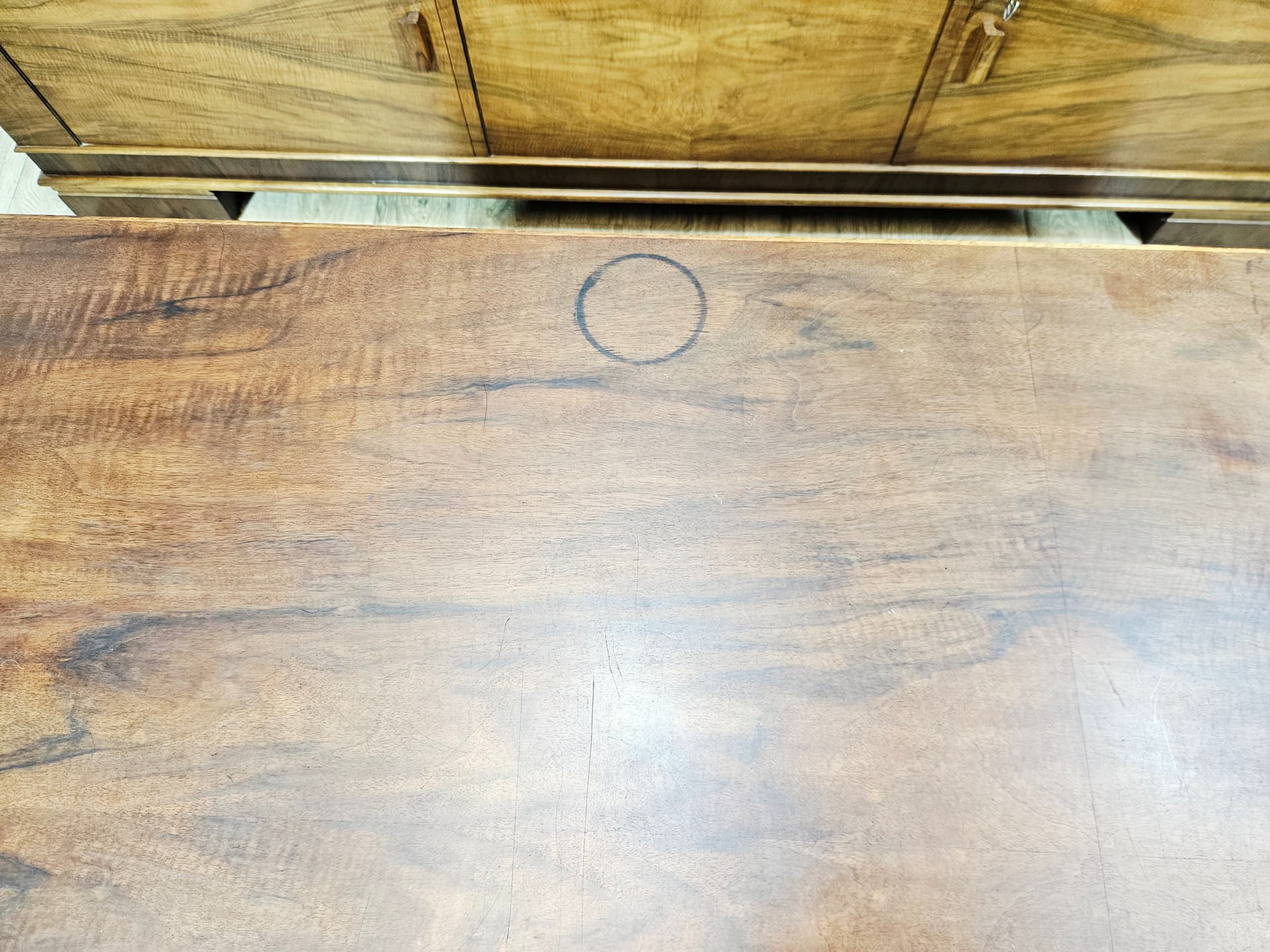 Office set Art Deco, brown walnut, Austria, 1940s - 381550