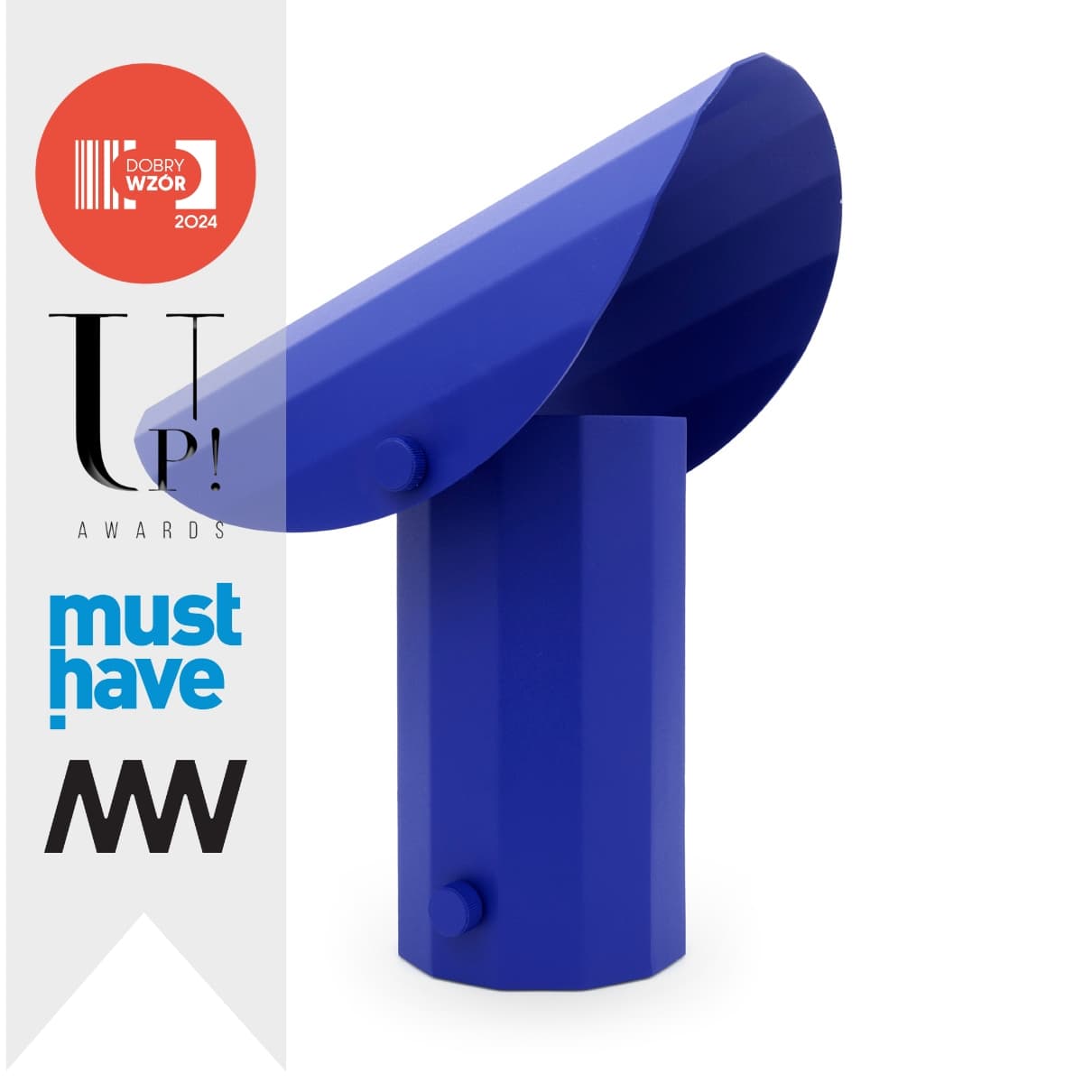 Lampa stojąca APOLIN 30 cm kobaltowy, Kaspa x Grynasz Studio - 3250